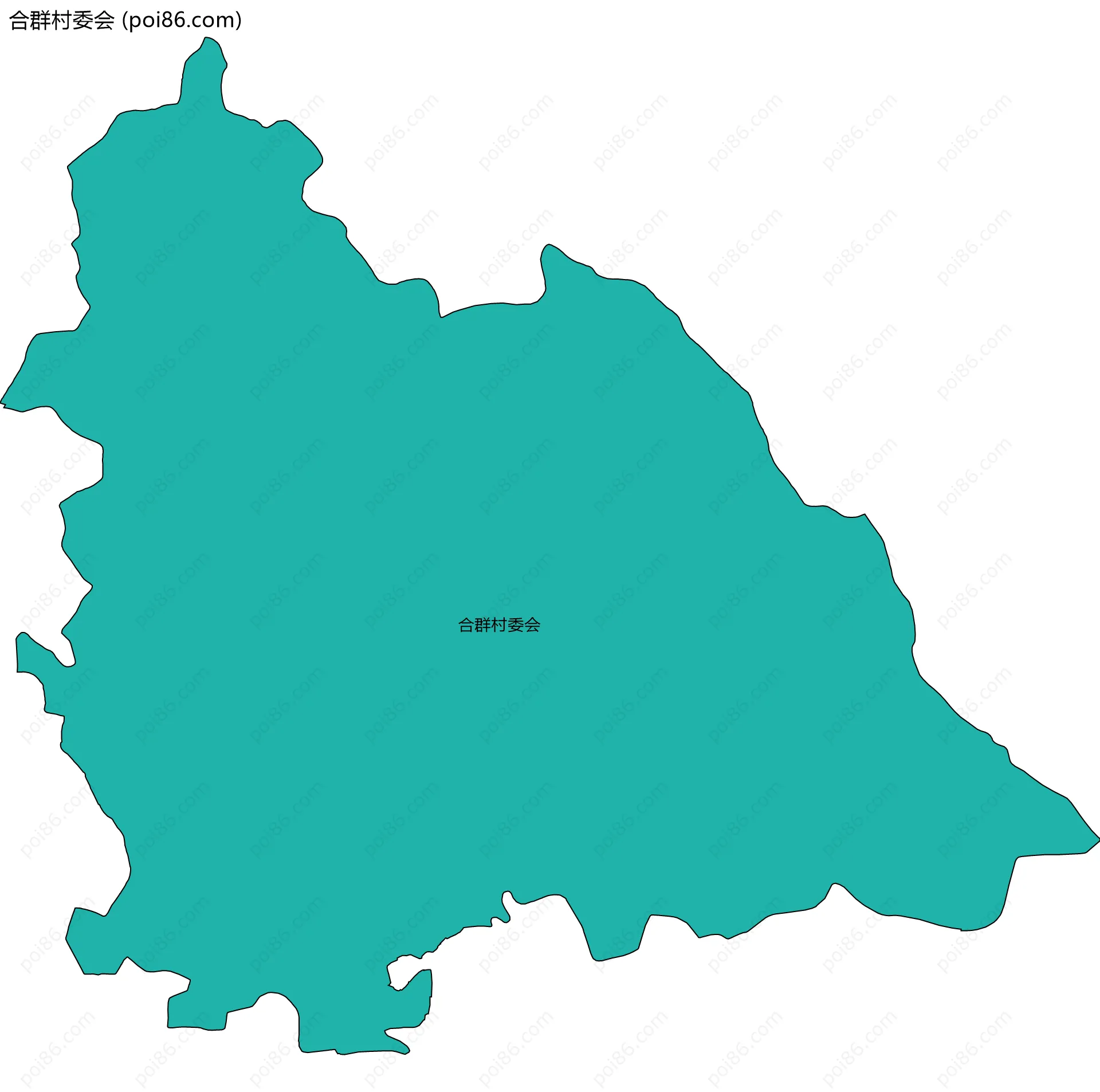 合群村委会边界地图