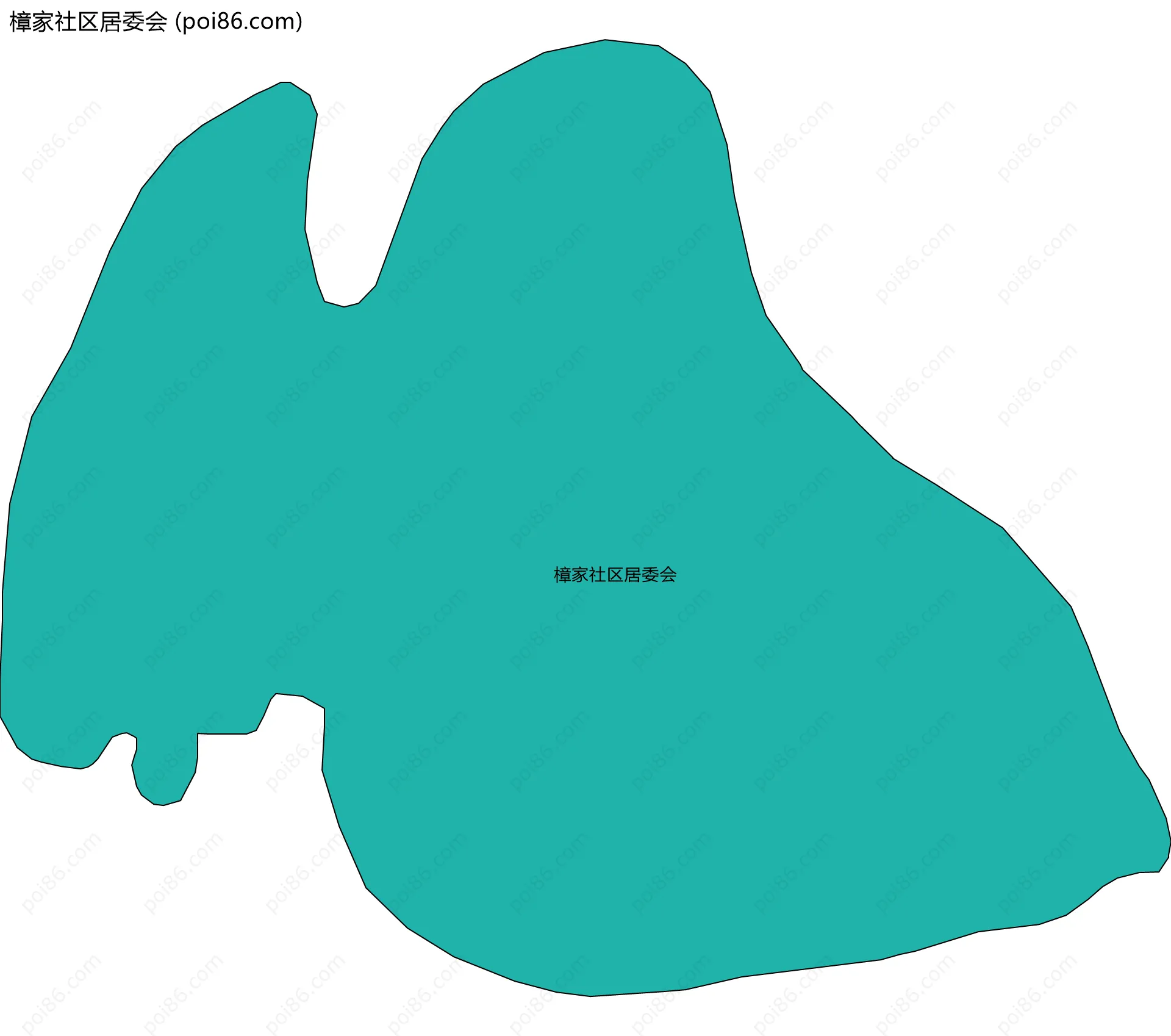 樟家社区居委会边界地图