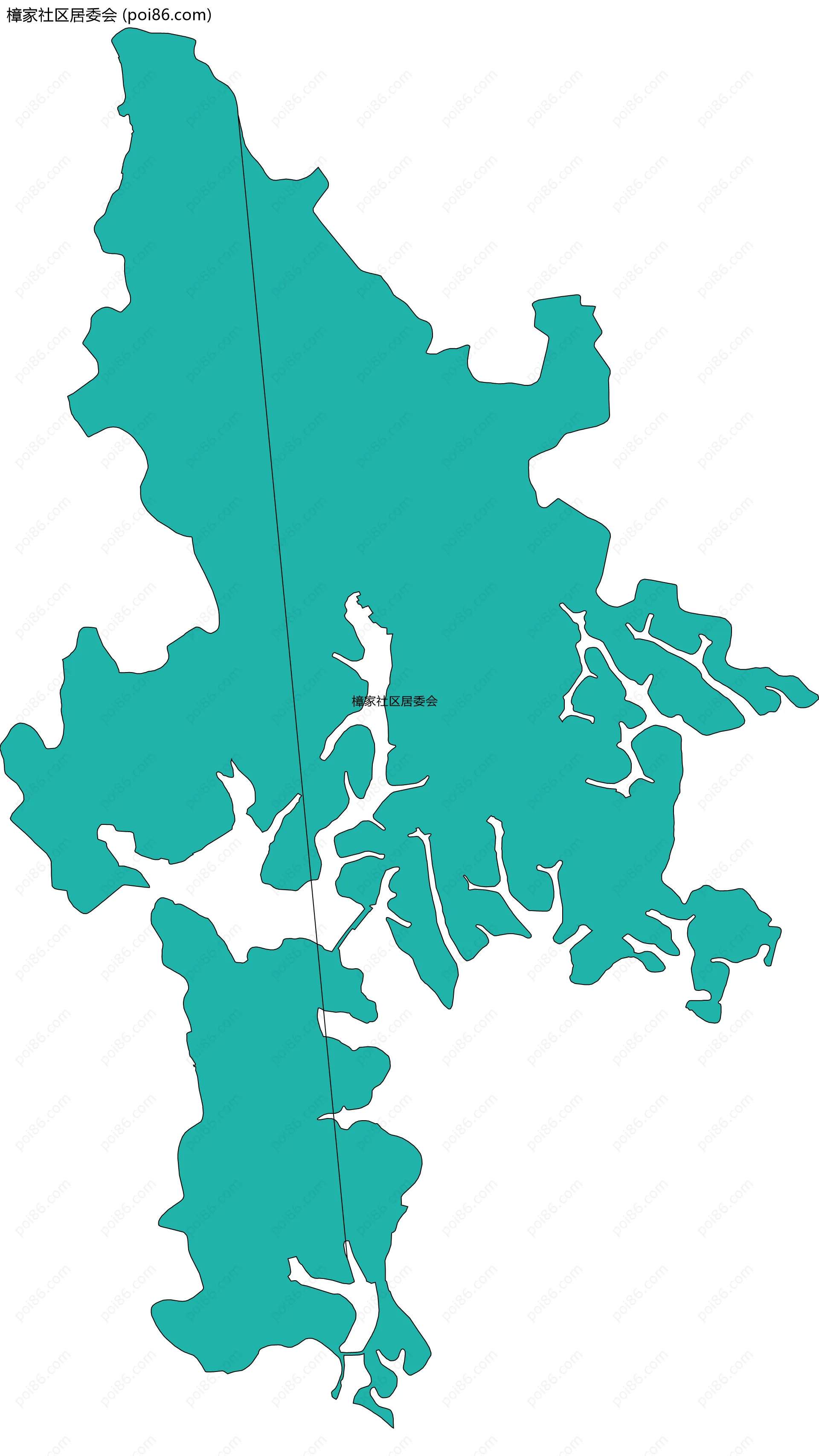 樟家社区居委会边界地图