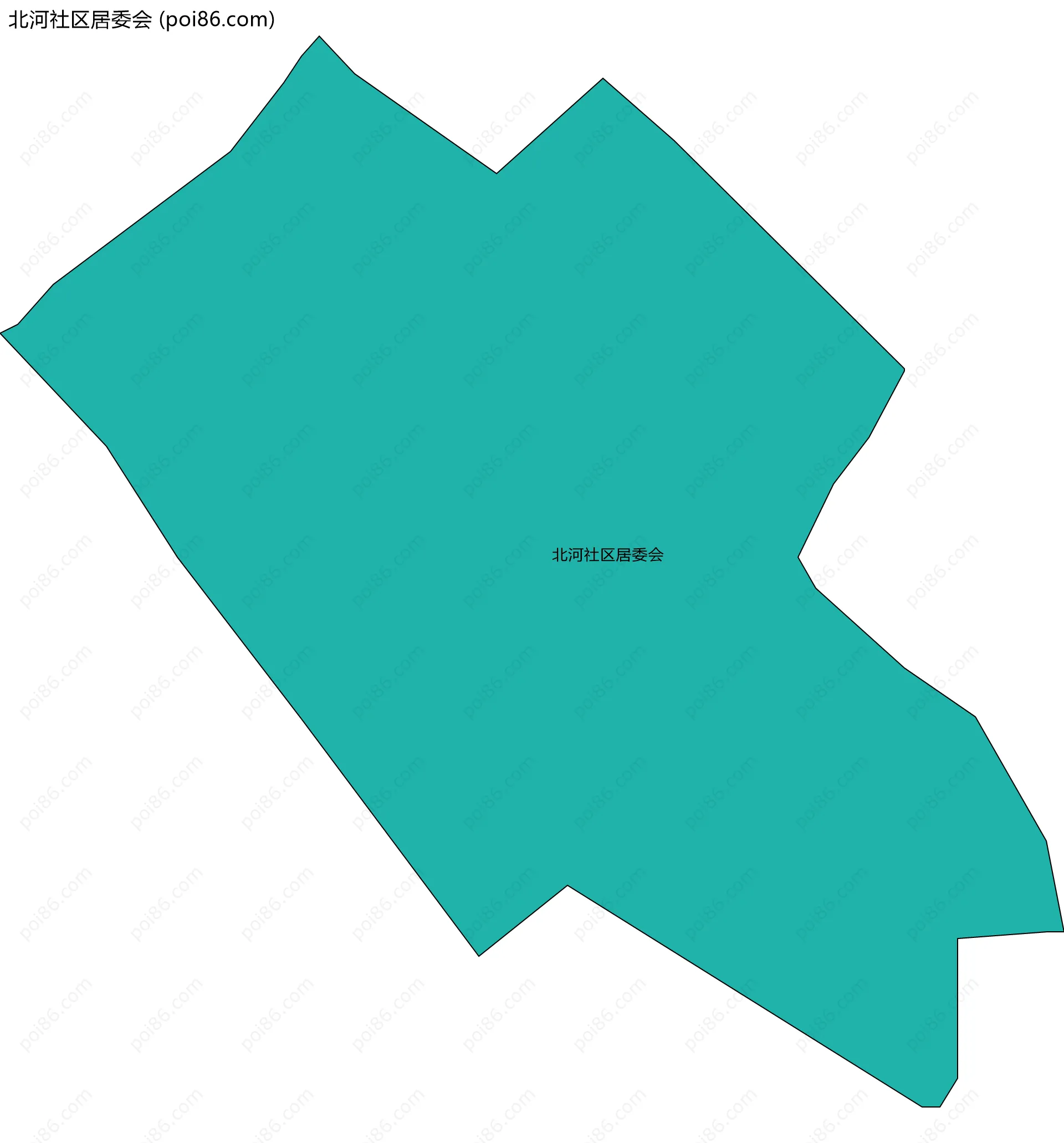 北河社区居委会边界地图