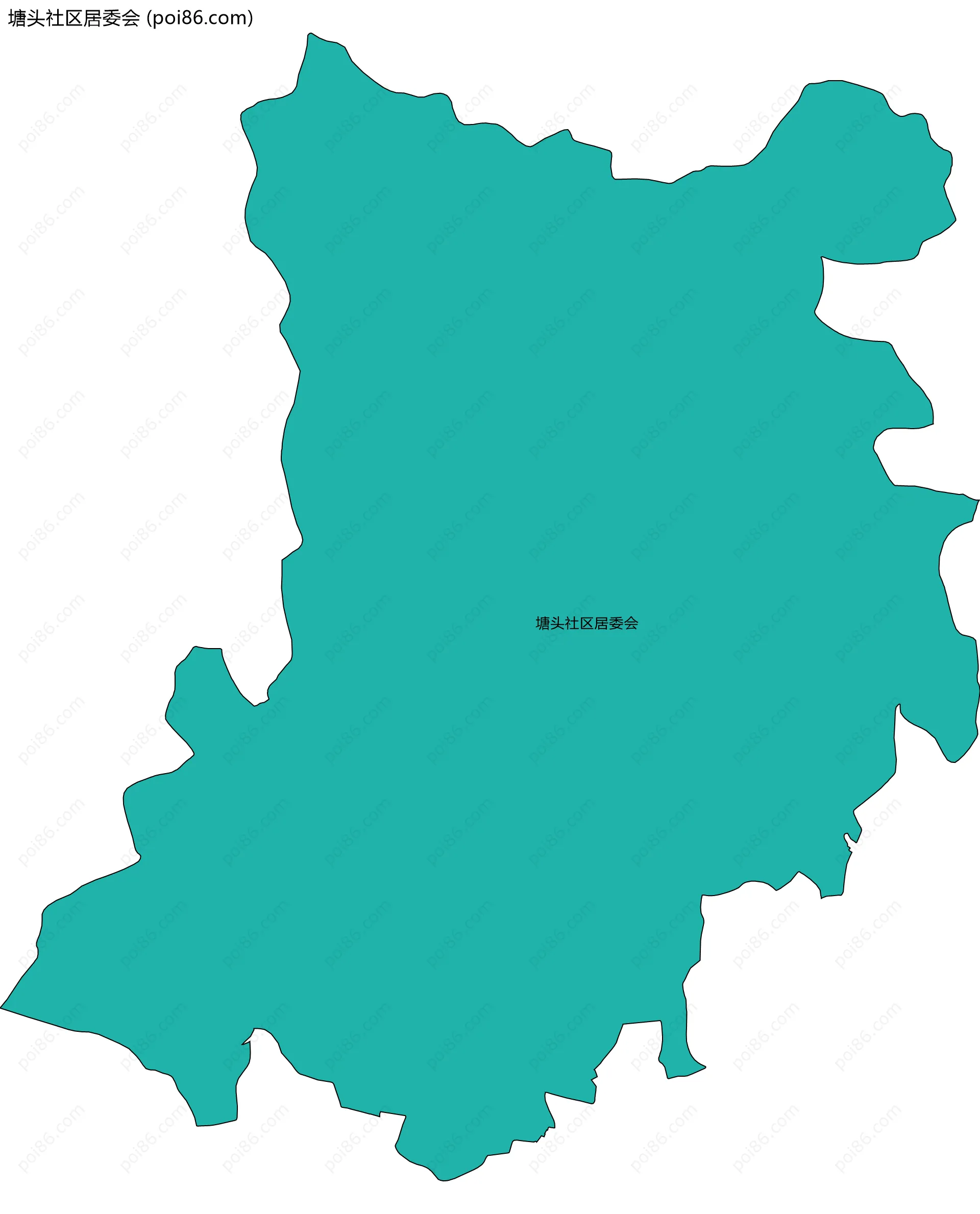 塘头社区居委会边界地图