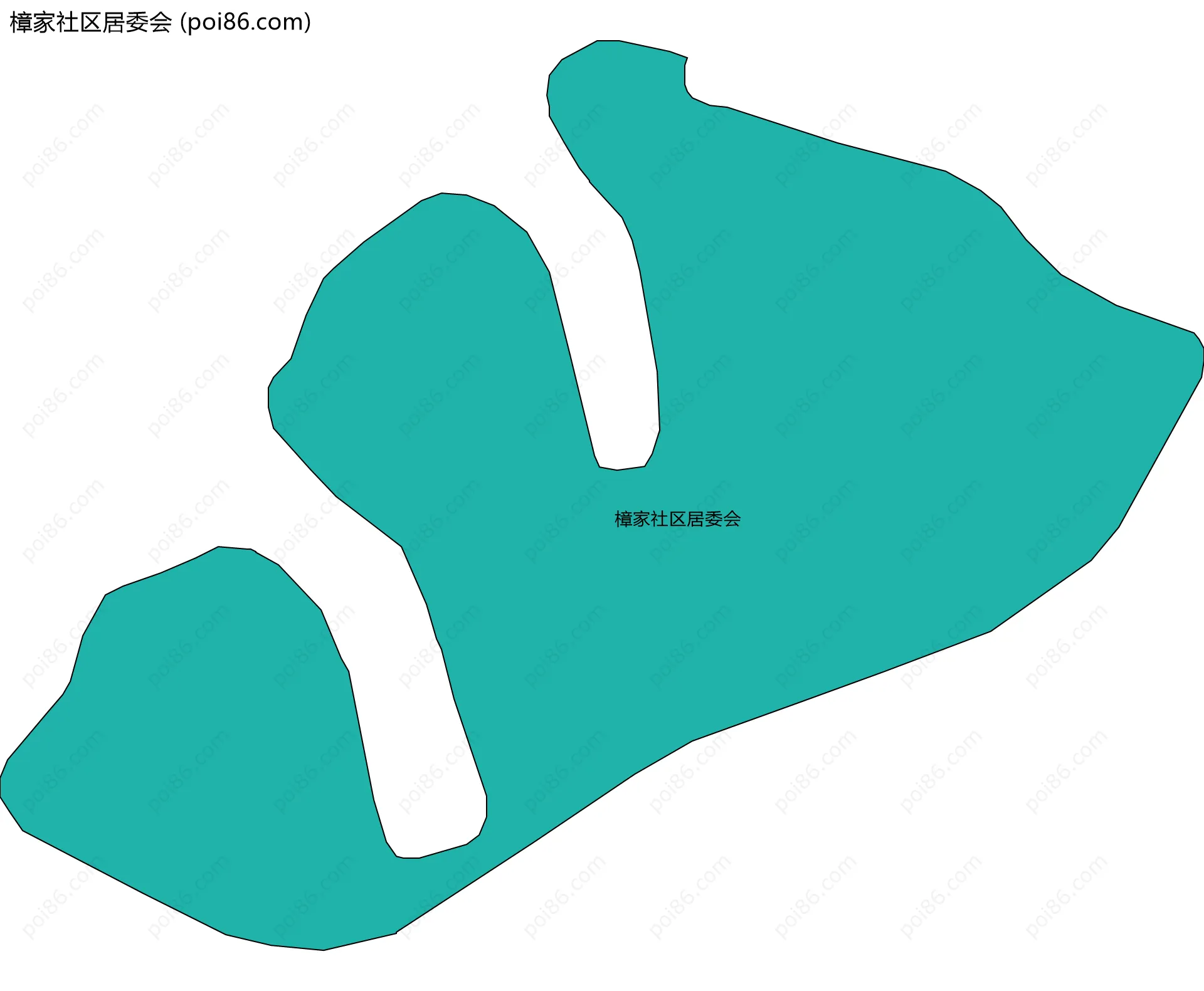 樟家社区居委会边界地图