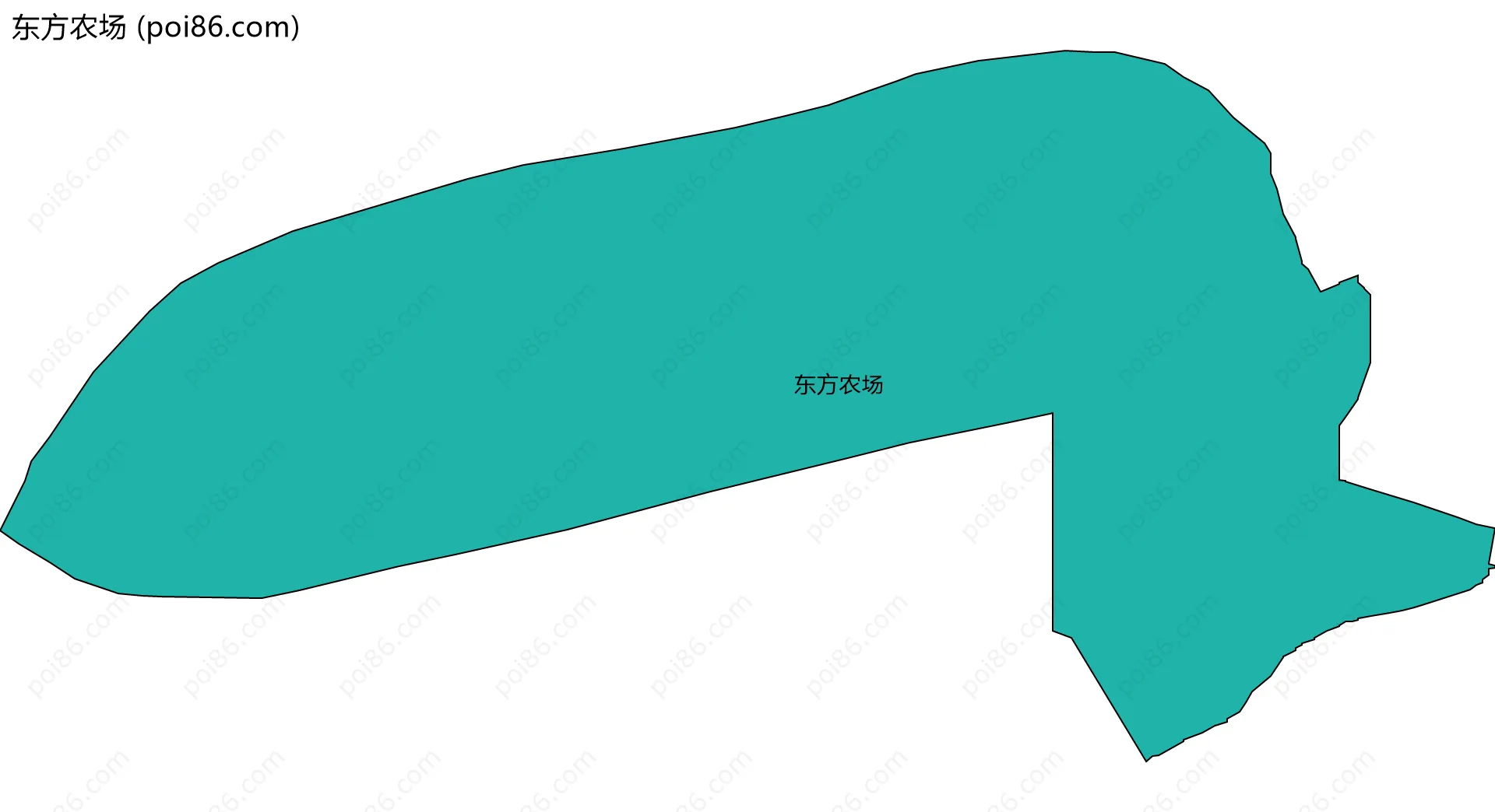 东方农场边界地图