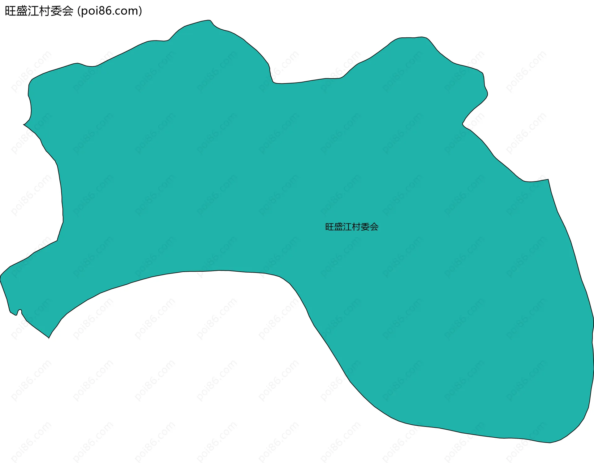 旺盛江村委会边界地图