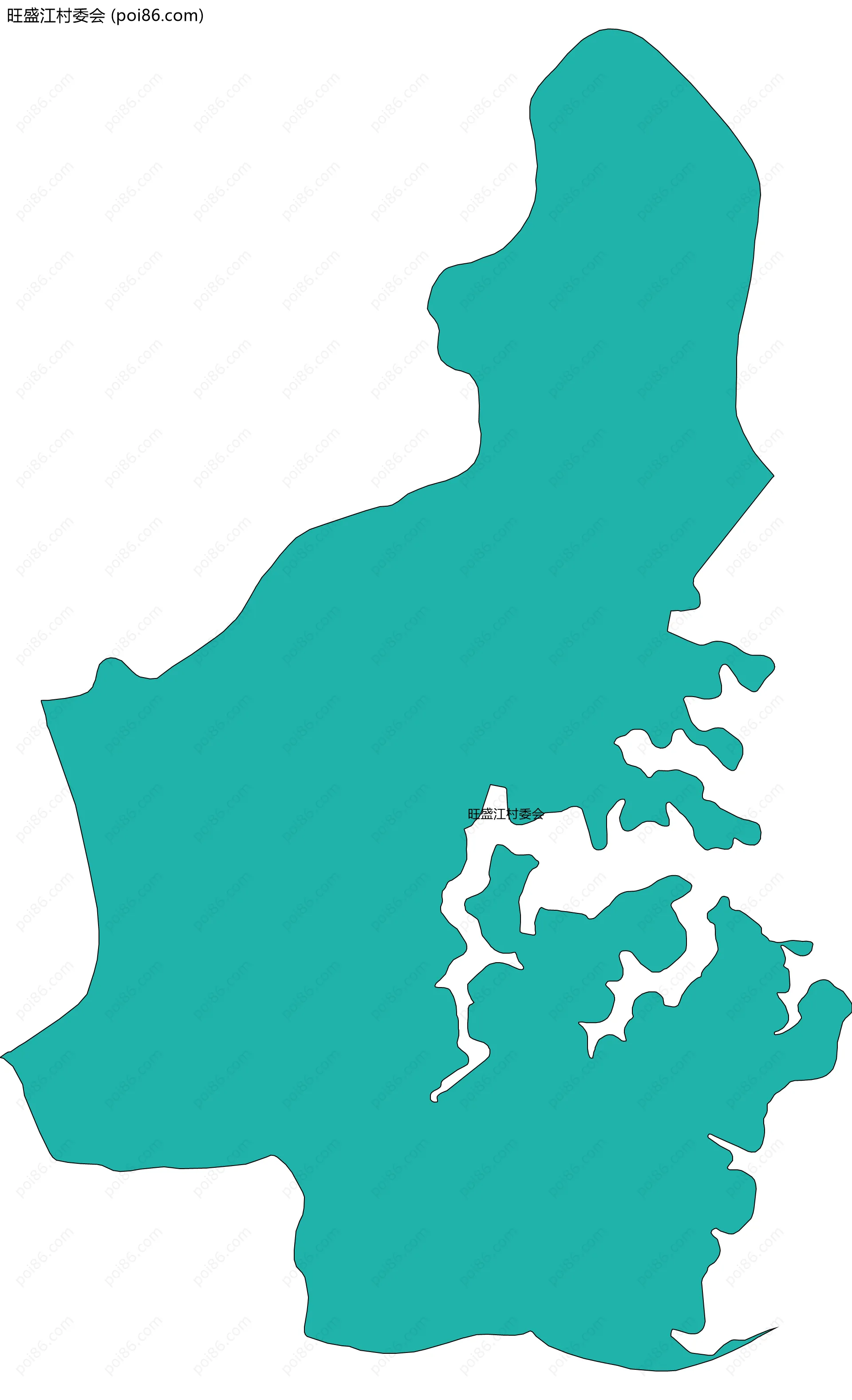 旺盛江村委会边界地图