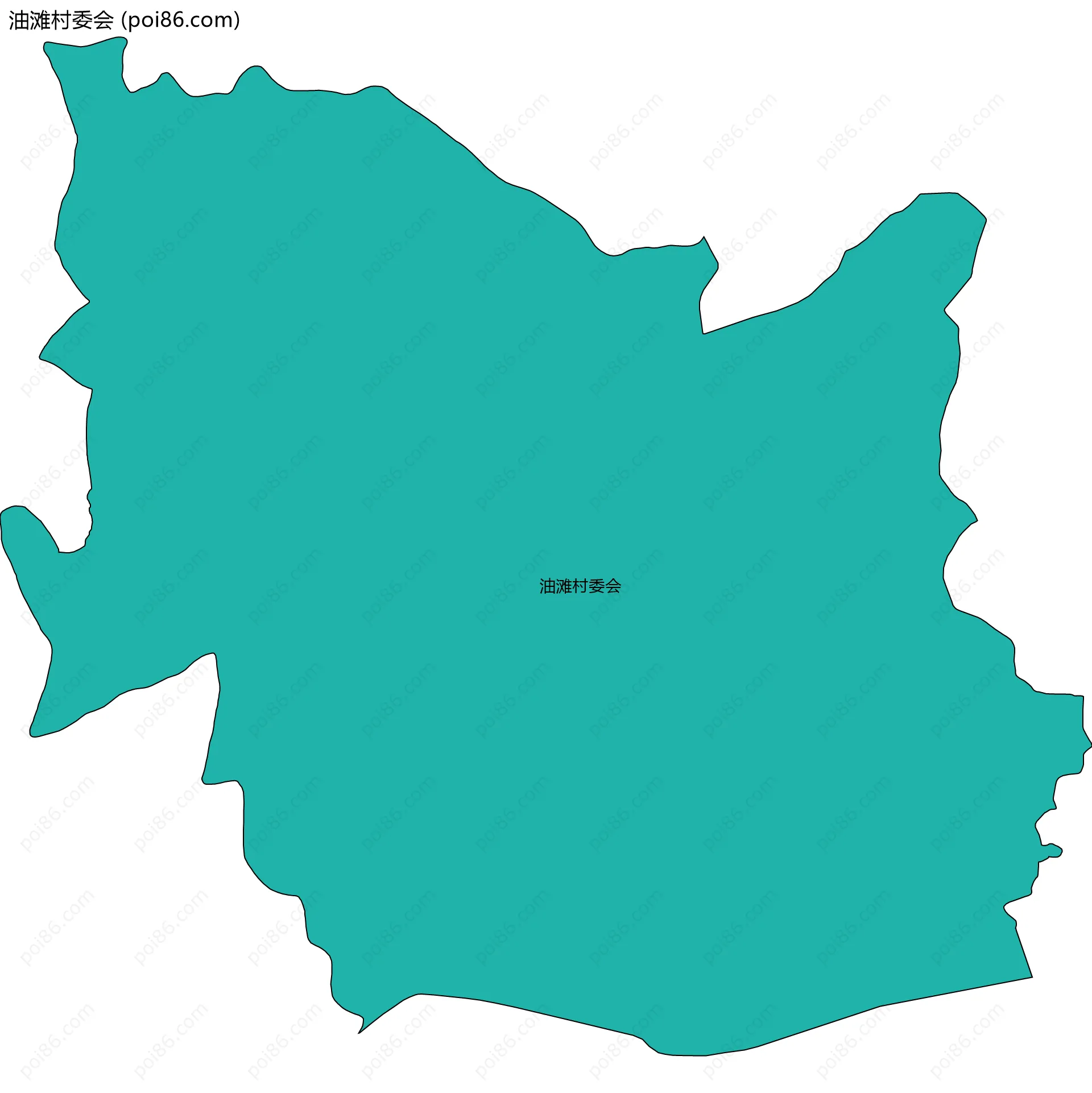 油滩村委会边界地图