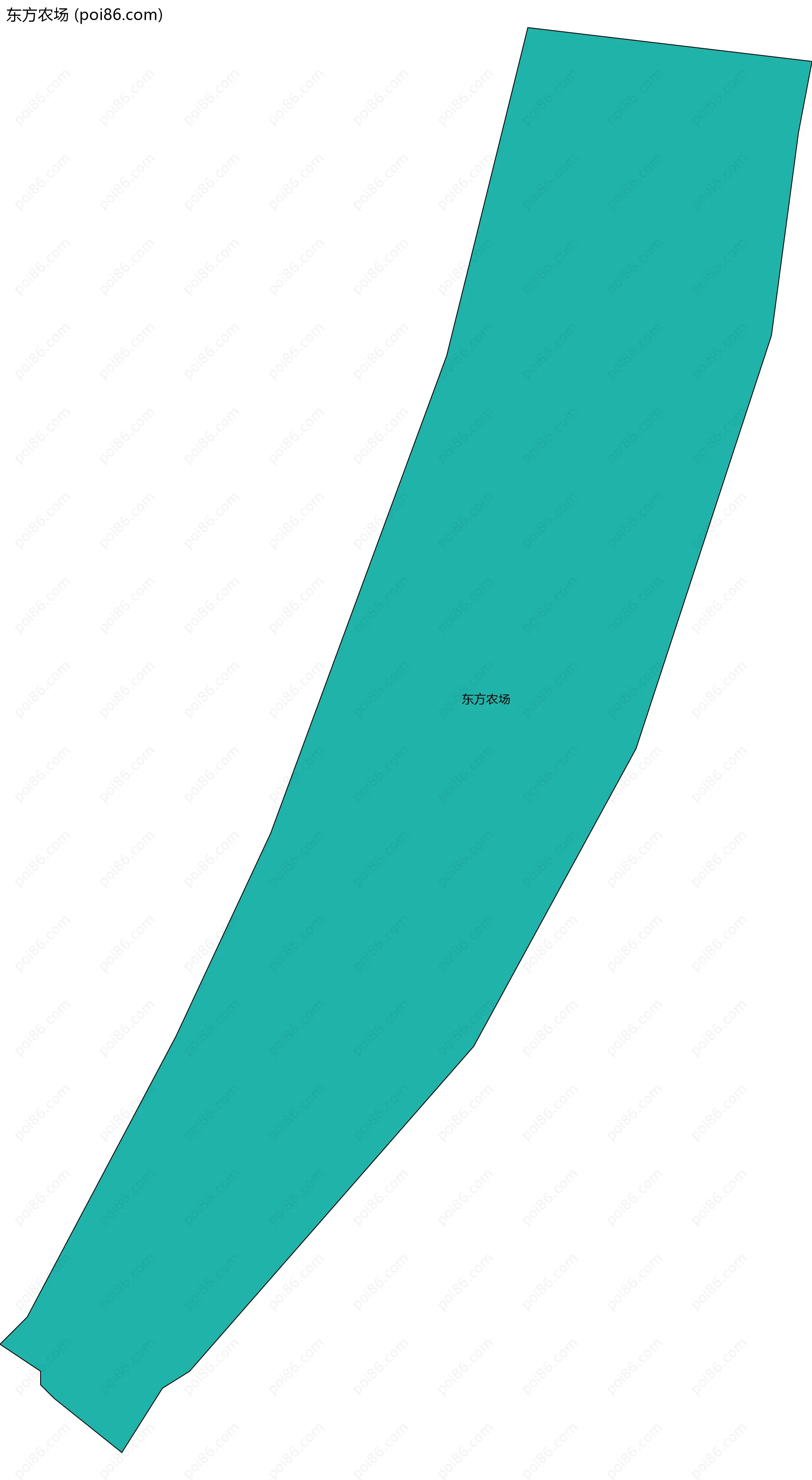 东方农场边界地图