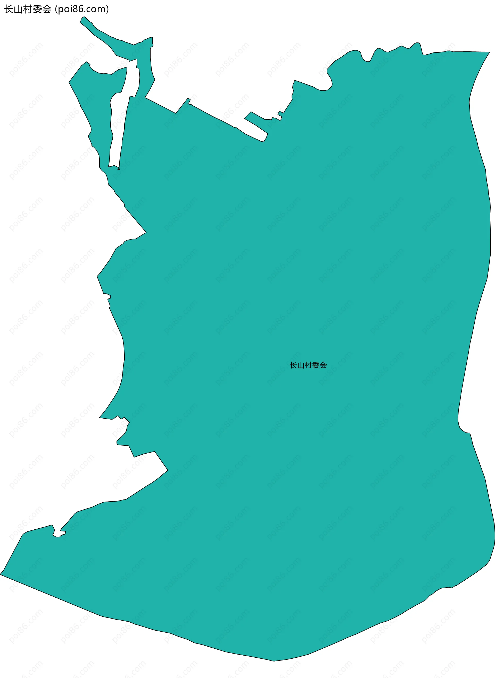 长山村委会边界地图