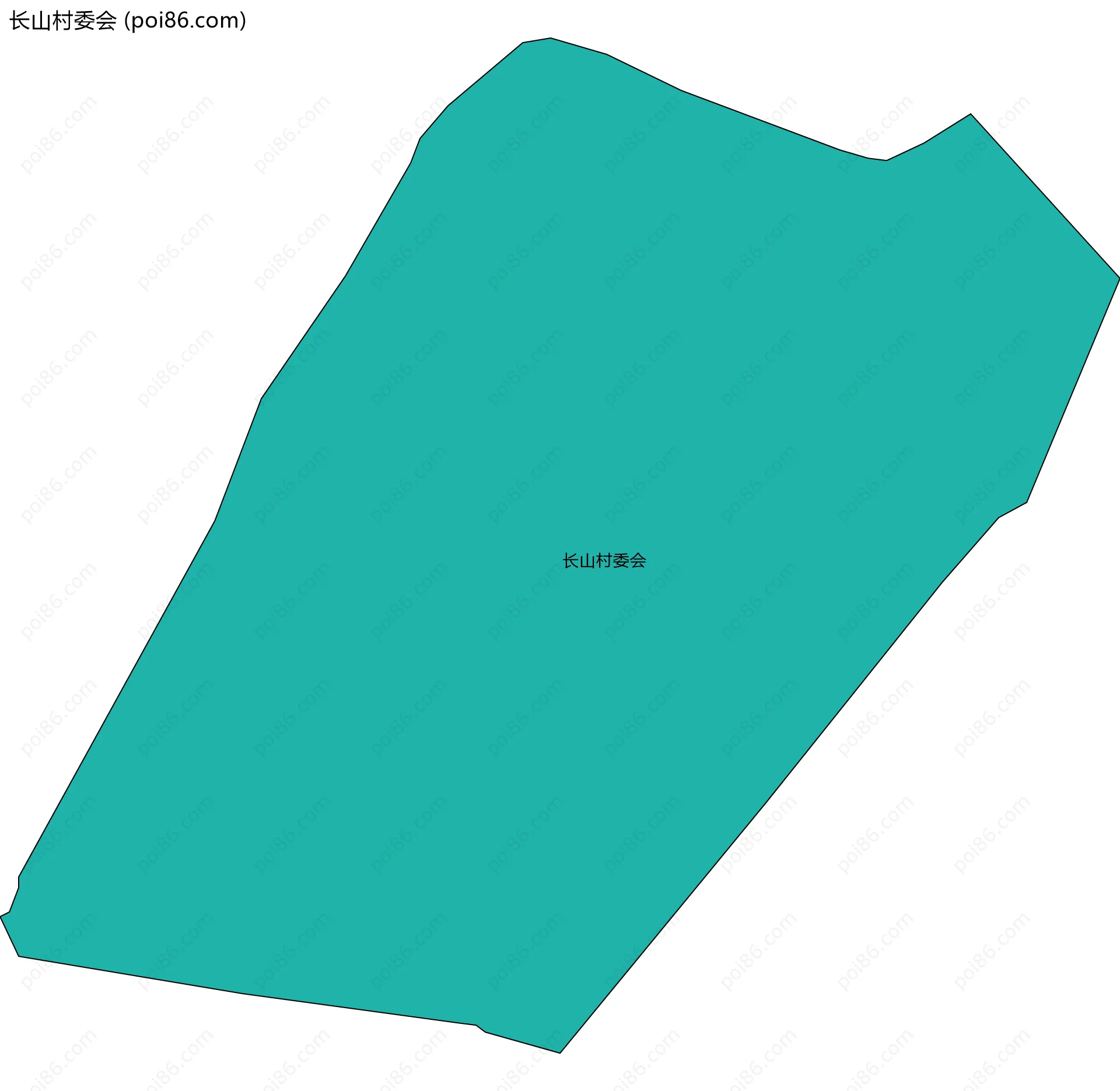 长山村委会边界地图