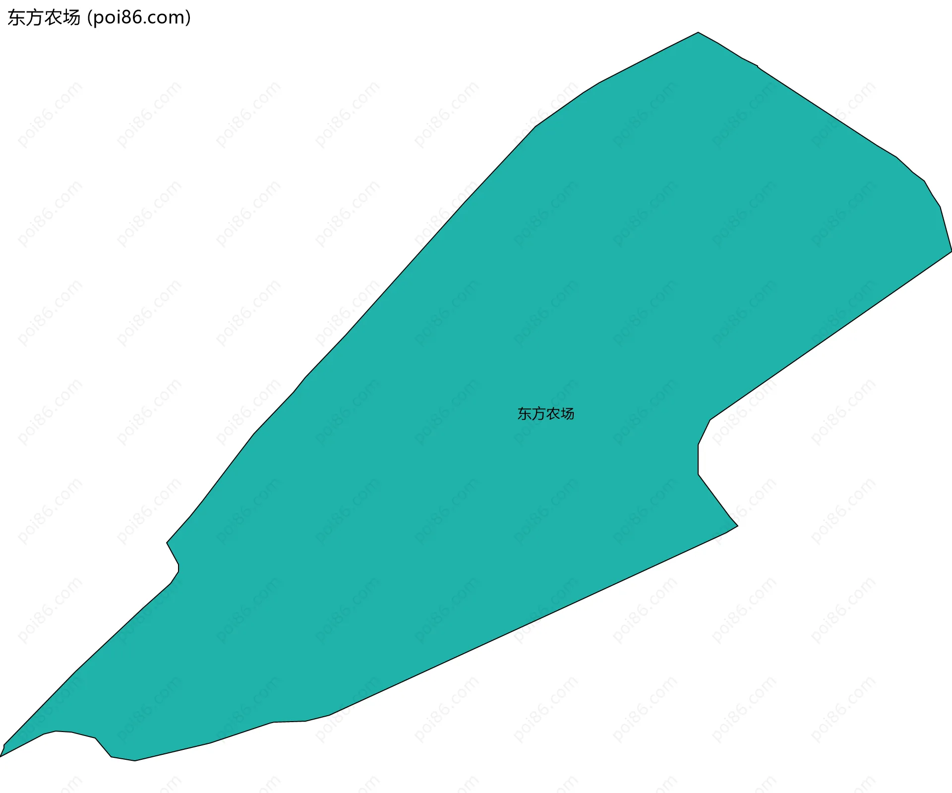 东方农场边界地图