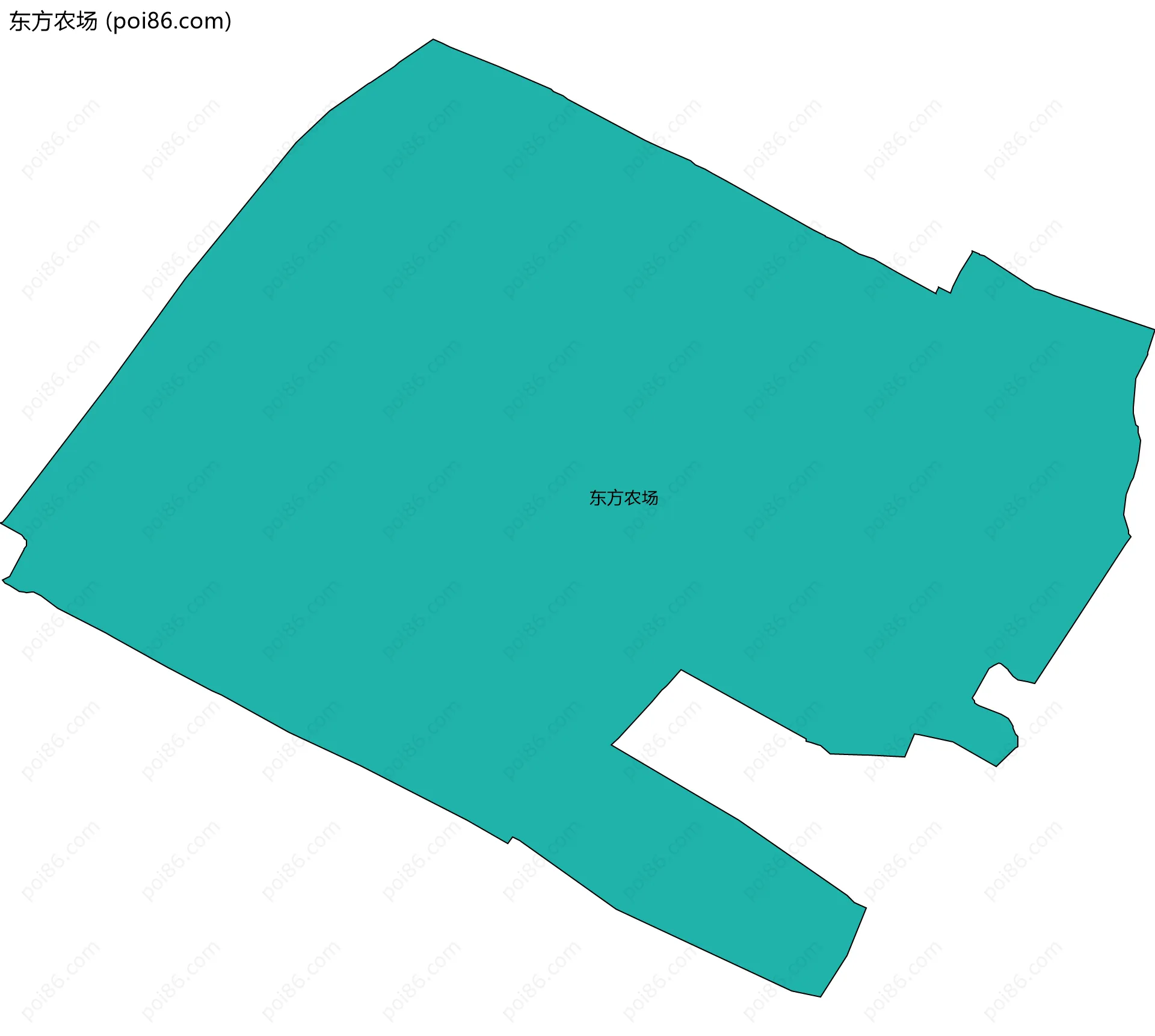 东方农场边界地图