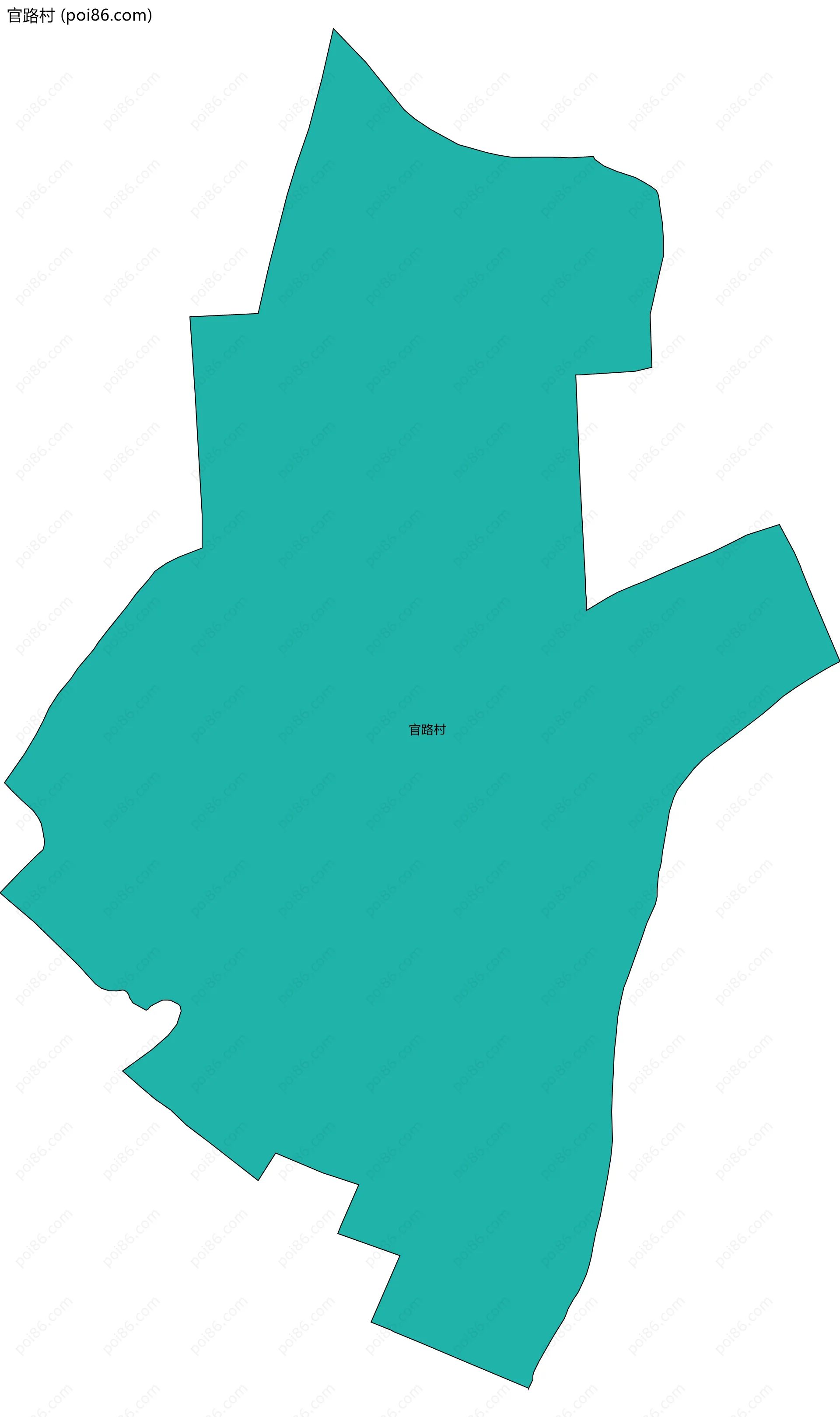 官路村边界地图