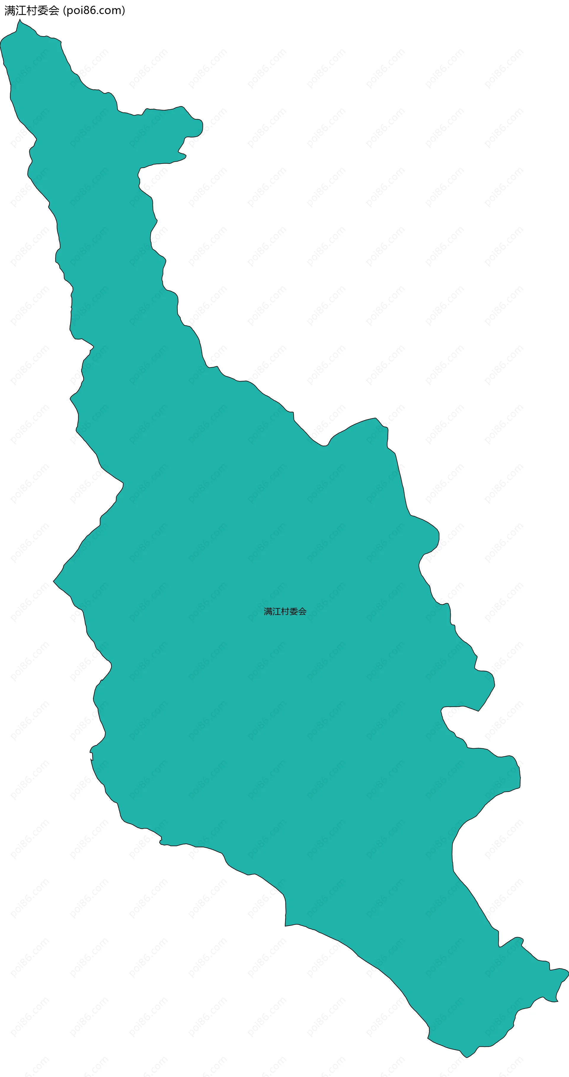 满江村委会边界地图