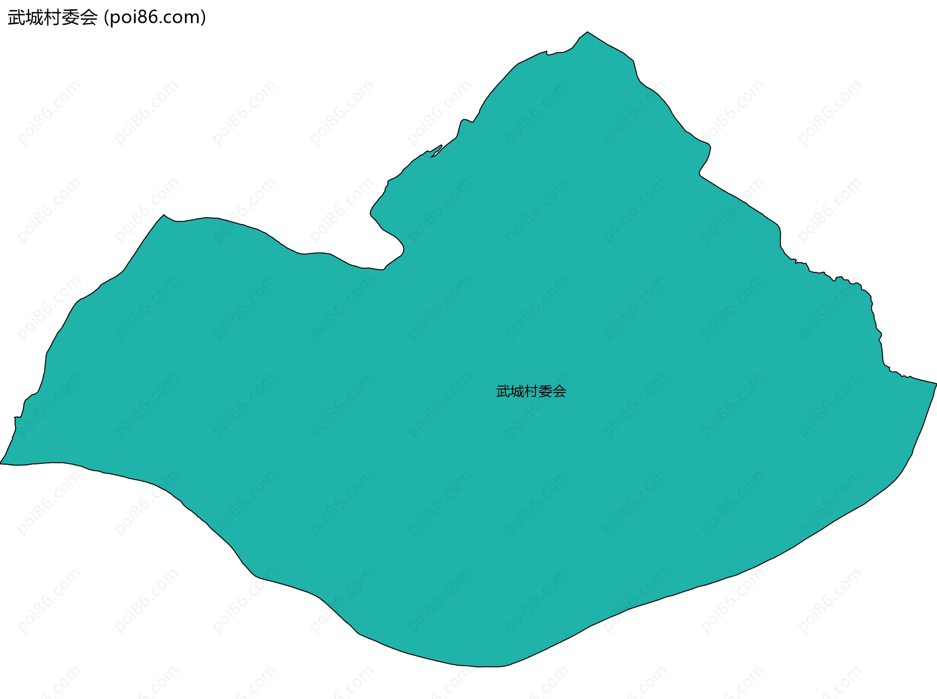 武城村委会边界地图