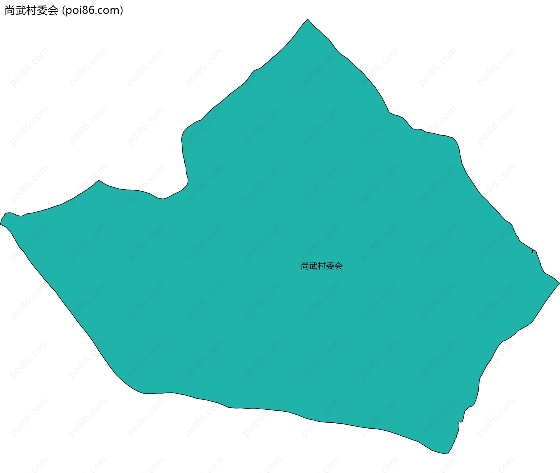 尚武村委会边界地图