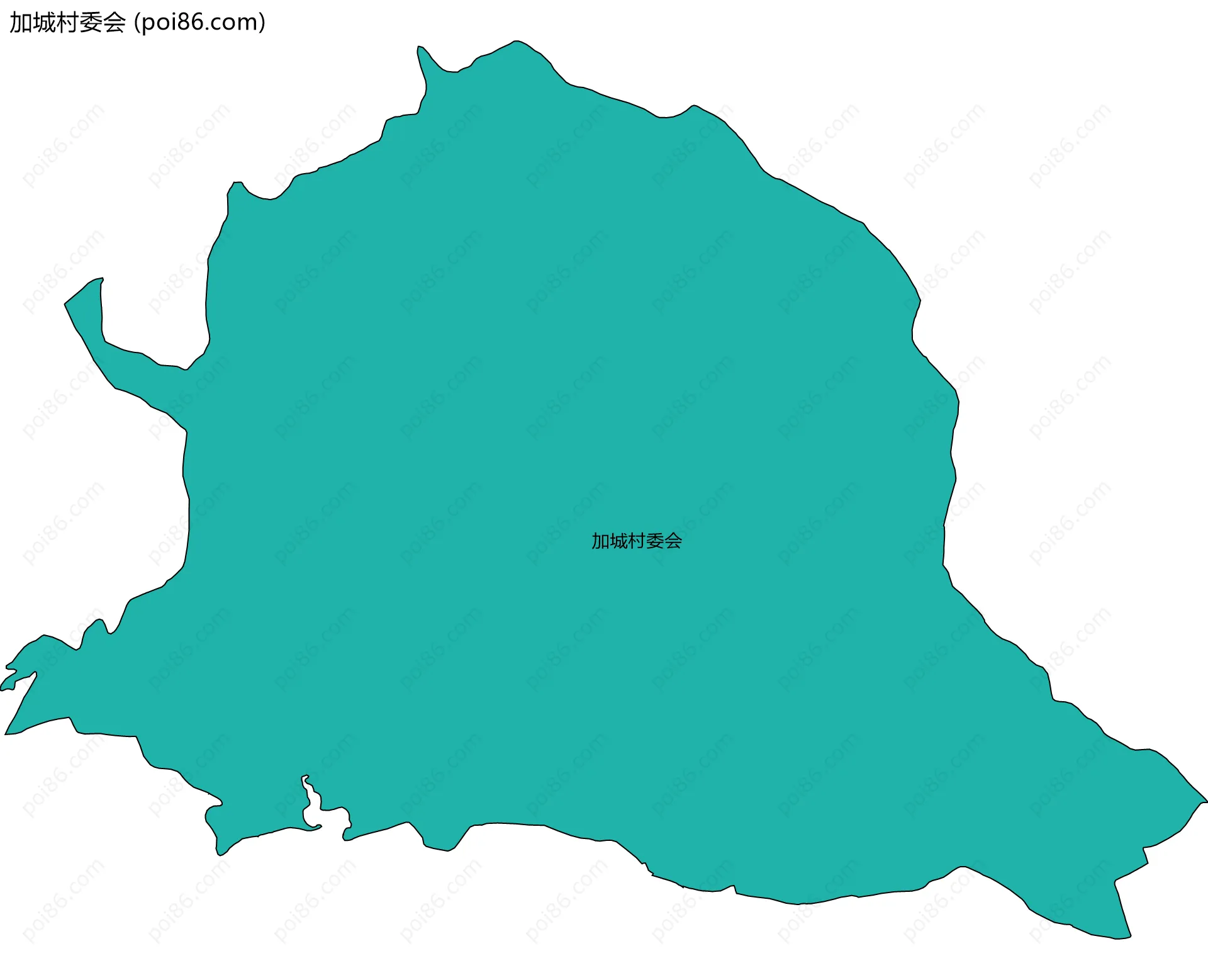 加城村委会边界地图