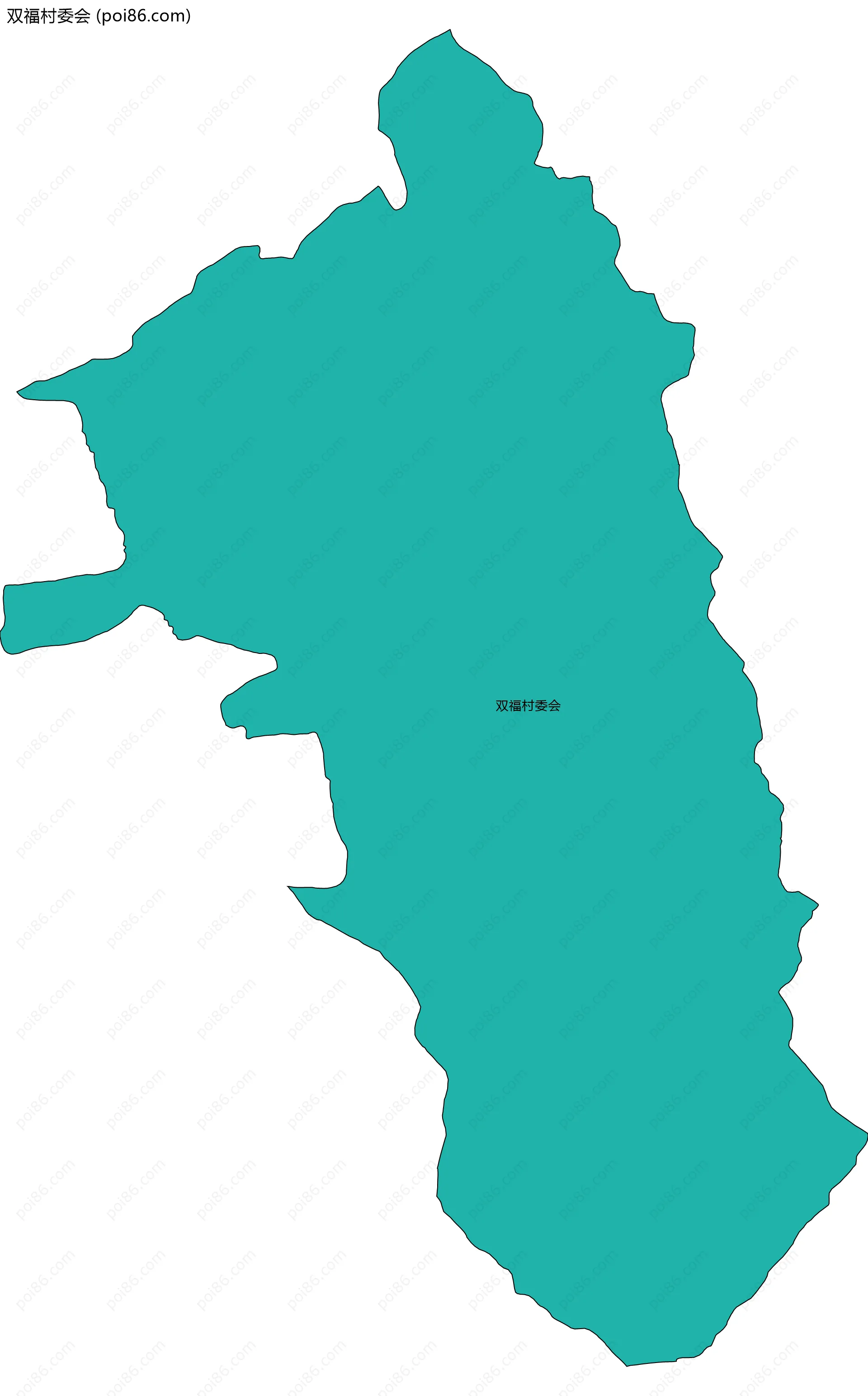 双福村委会边界地图