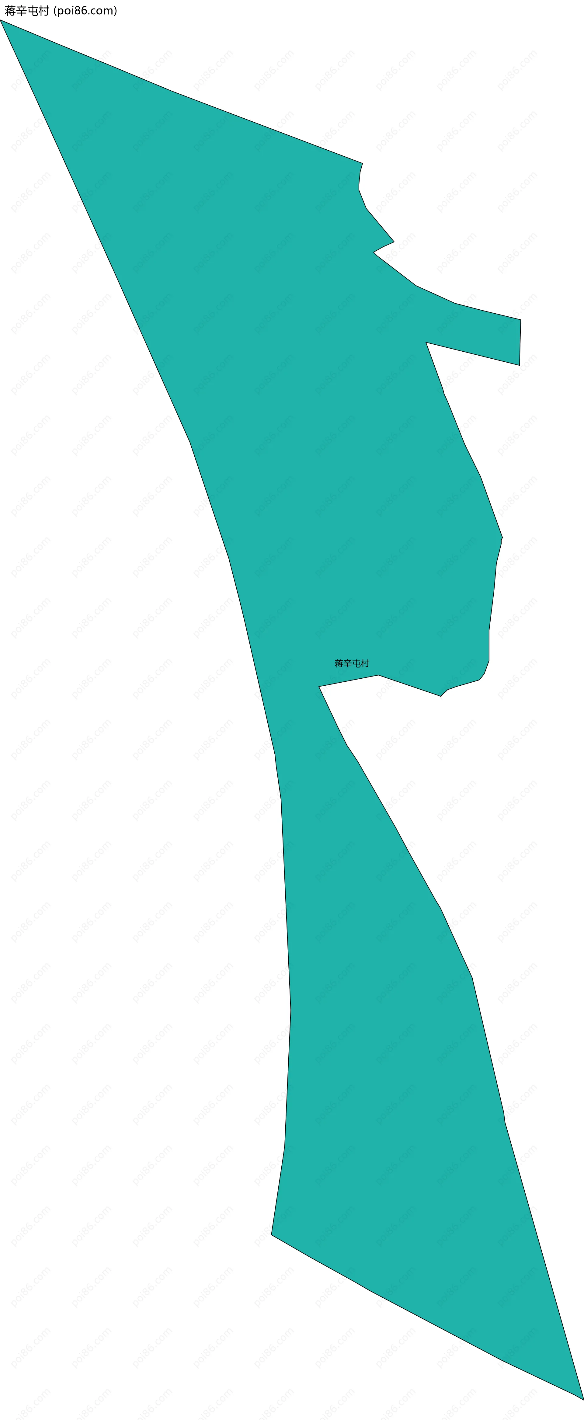 蒋辛屯村边界地图