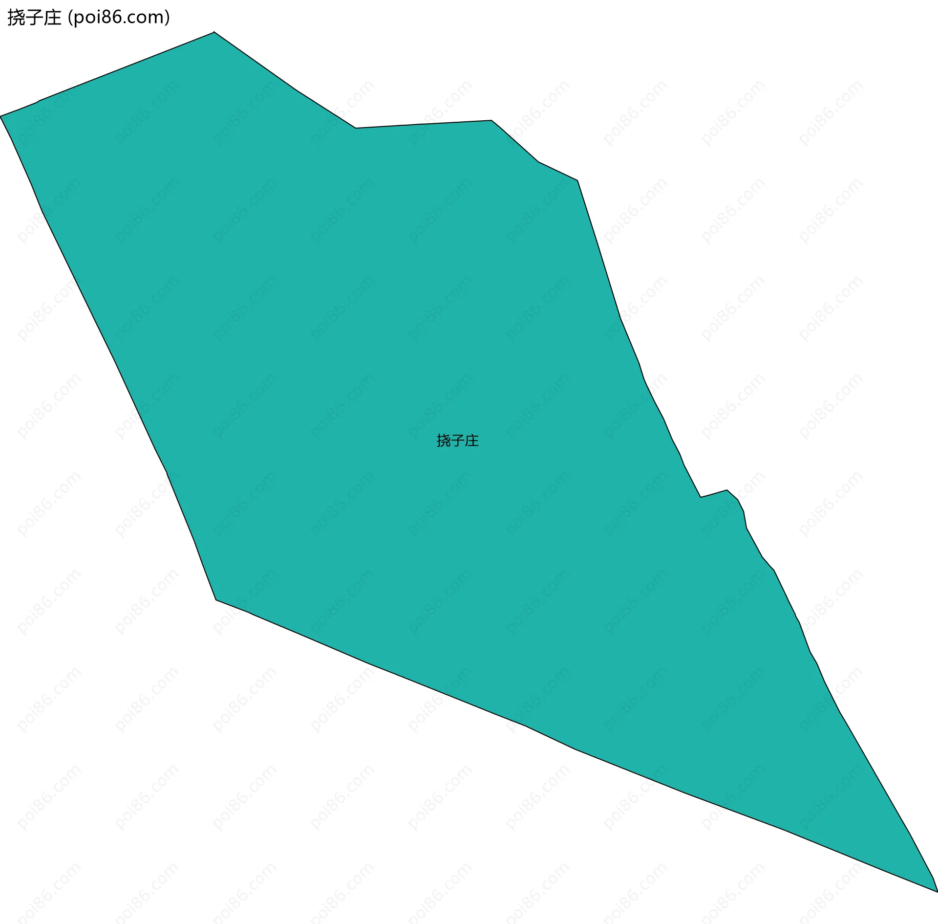 挠子庄边界地图