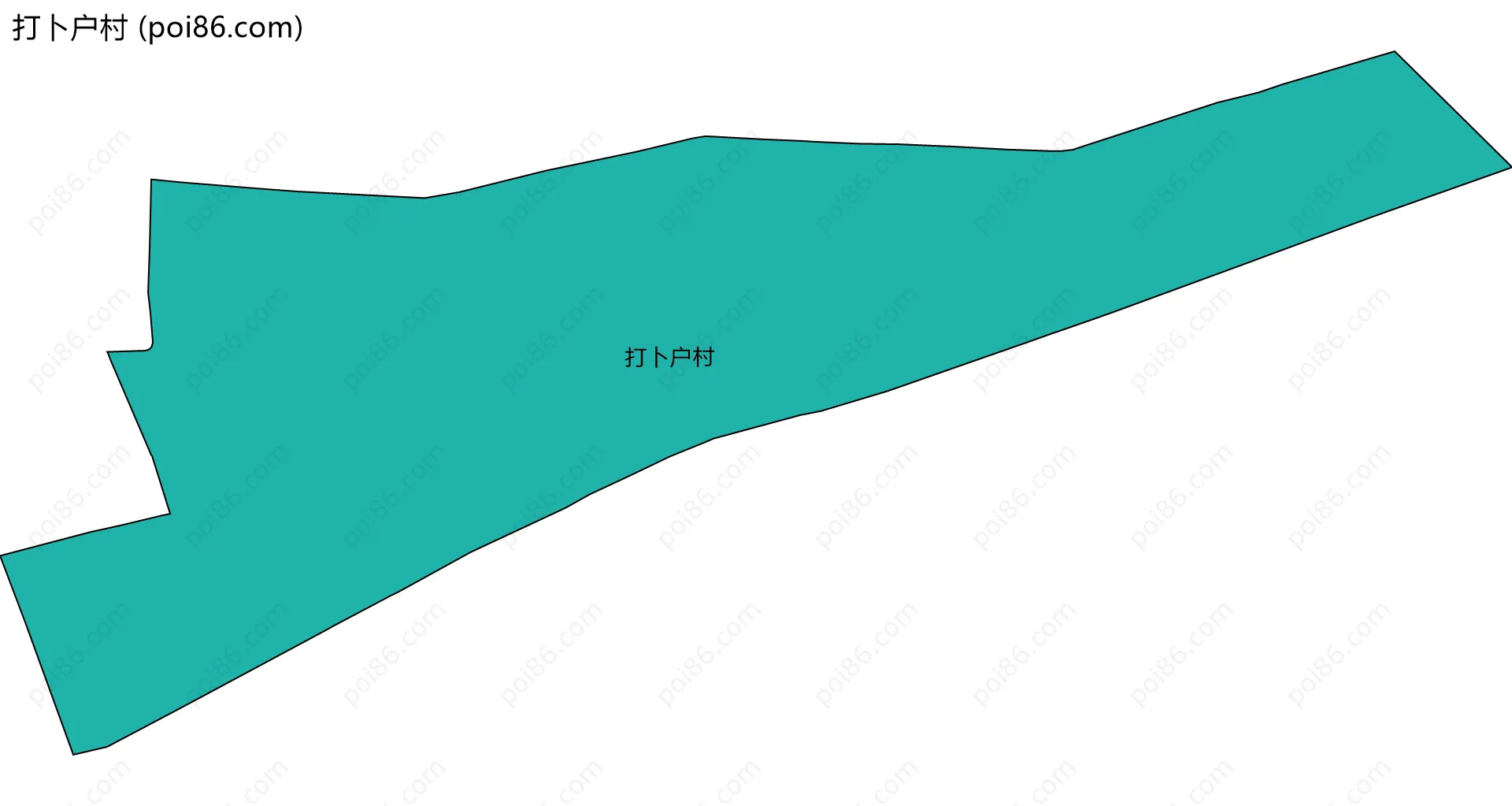 打卜户村边界地图