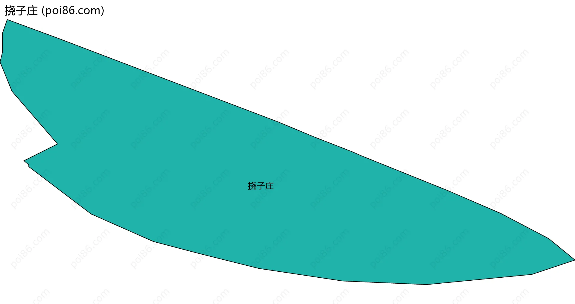 挠子庄边界地图