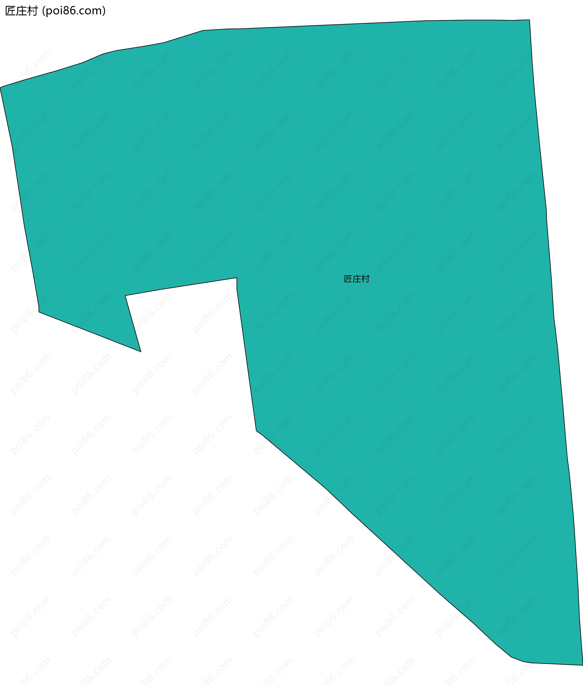 匠庄村边界地图