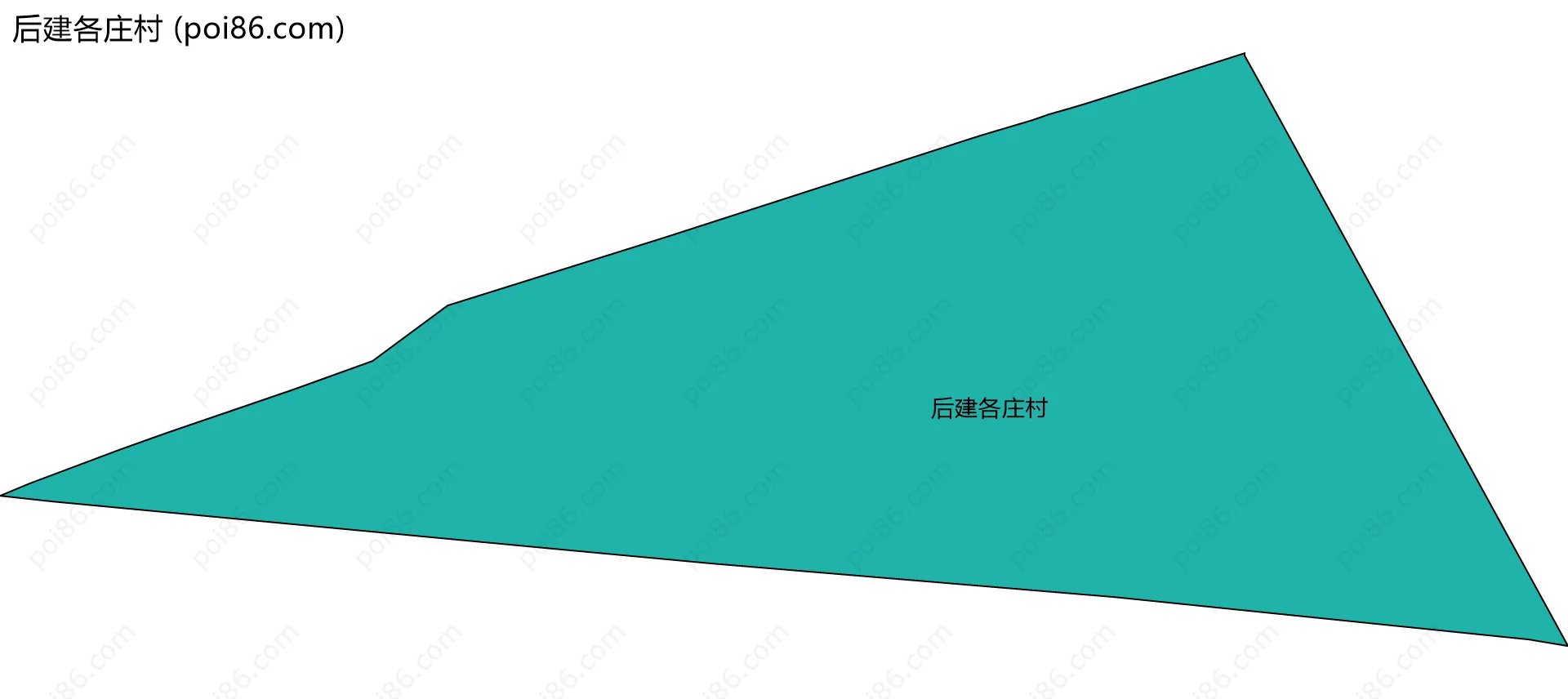 后建各庄村边界地图