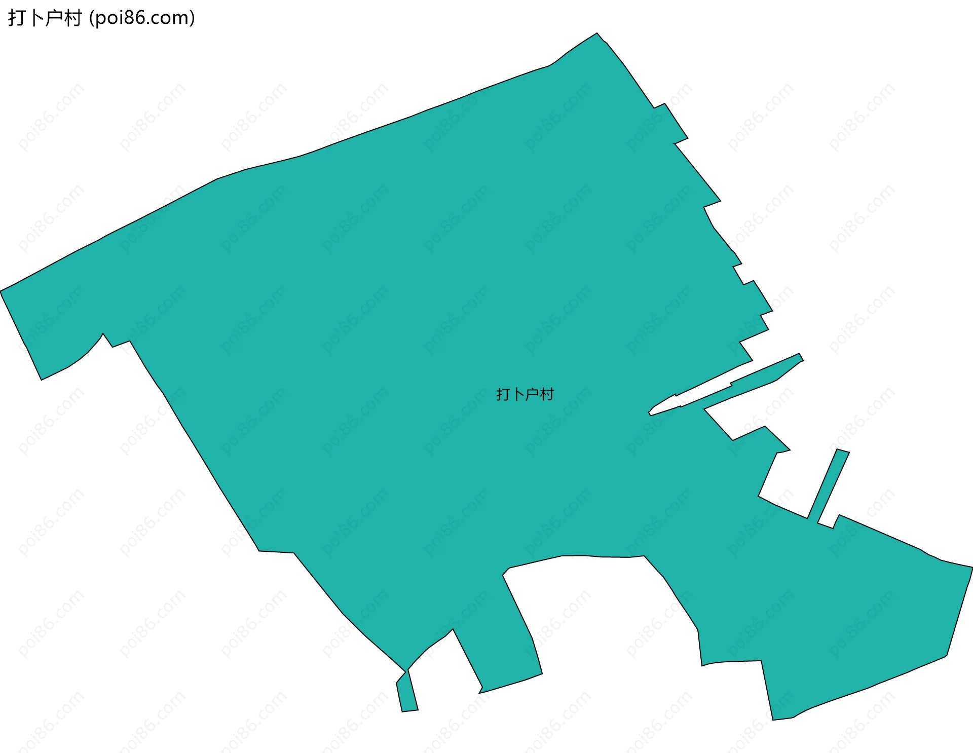 打卜户村边界地图