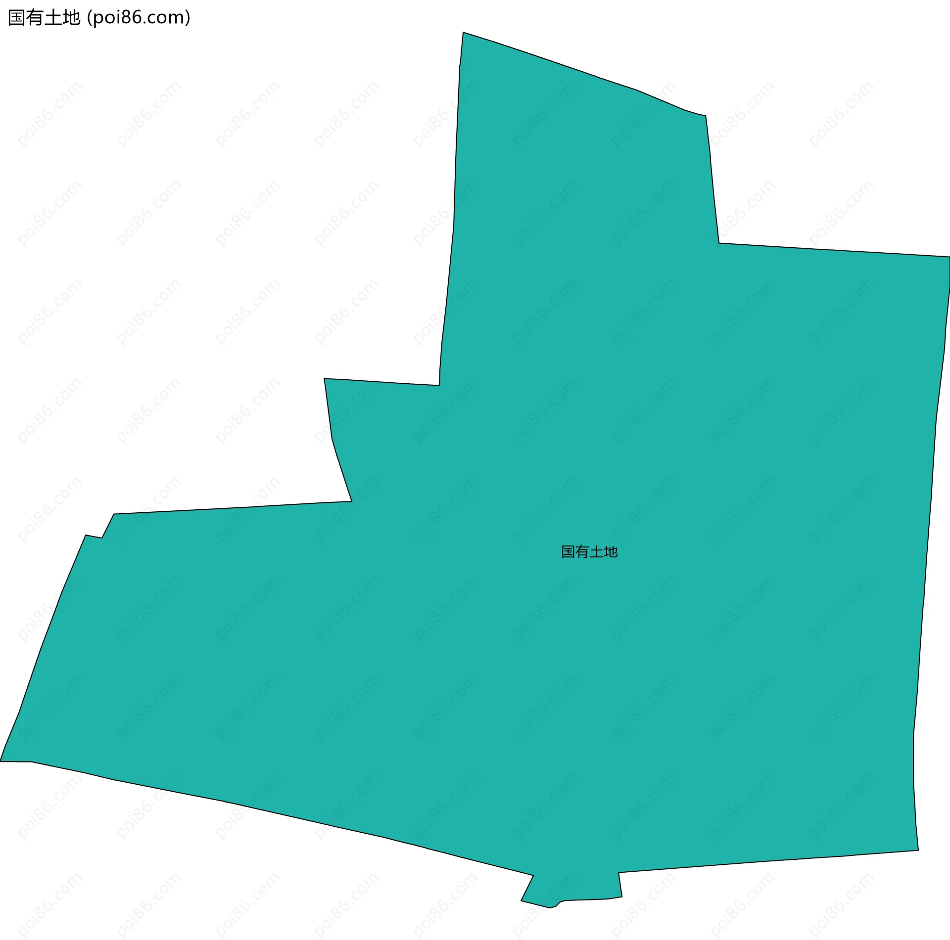 国有土地边界地图
