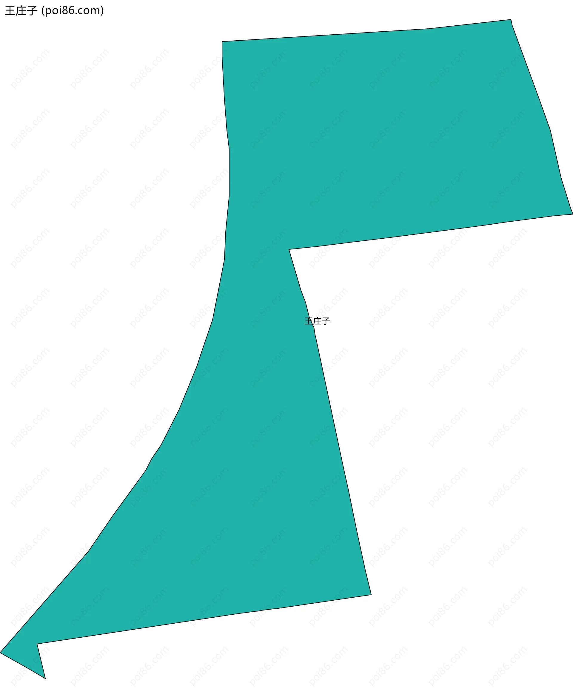 王庄子边界地图