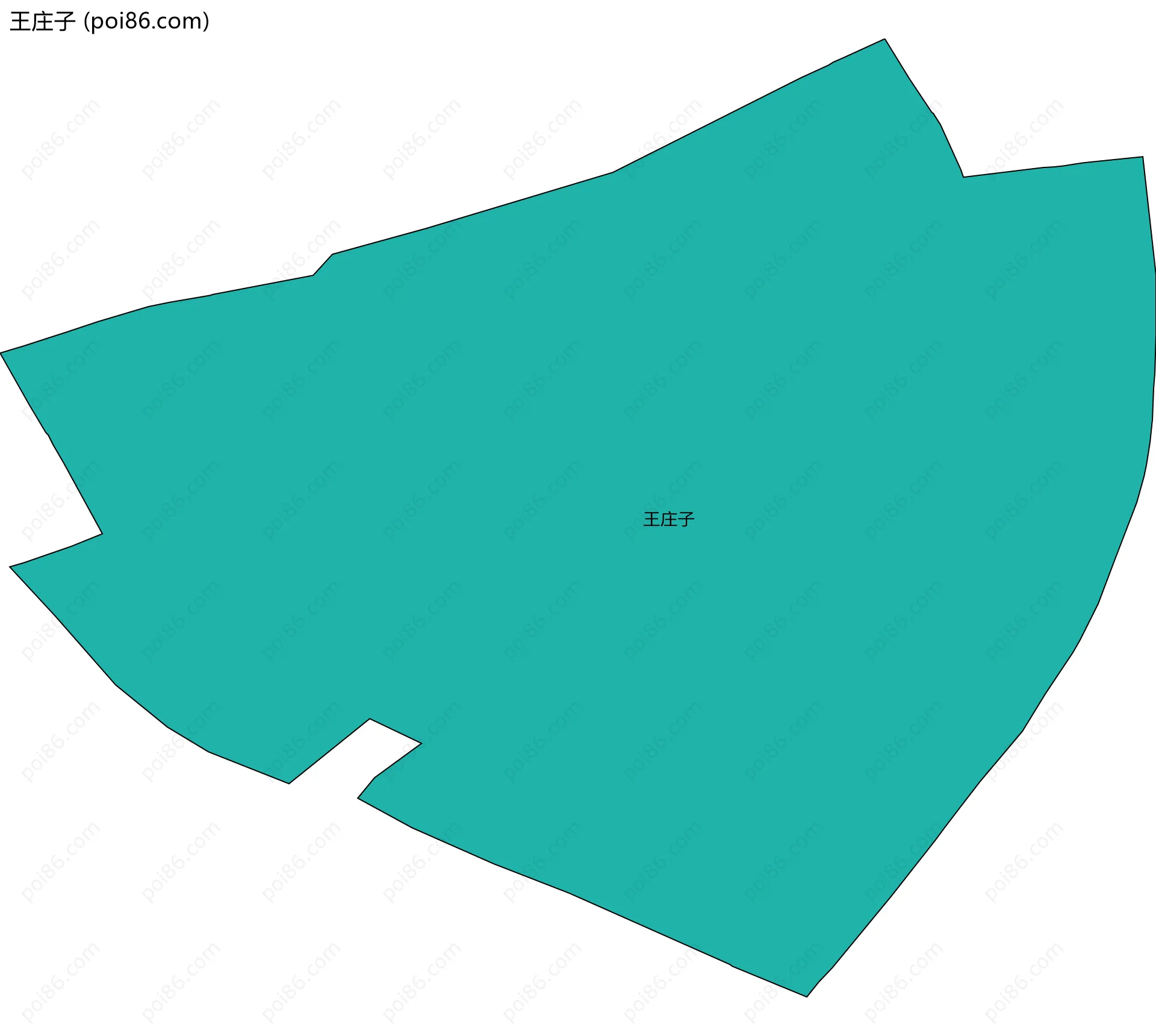 王庄子边界地图