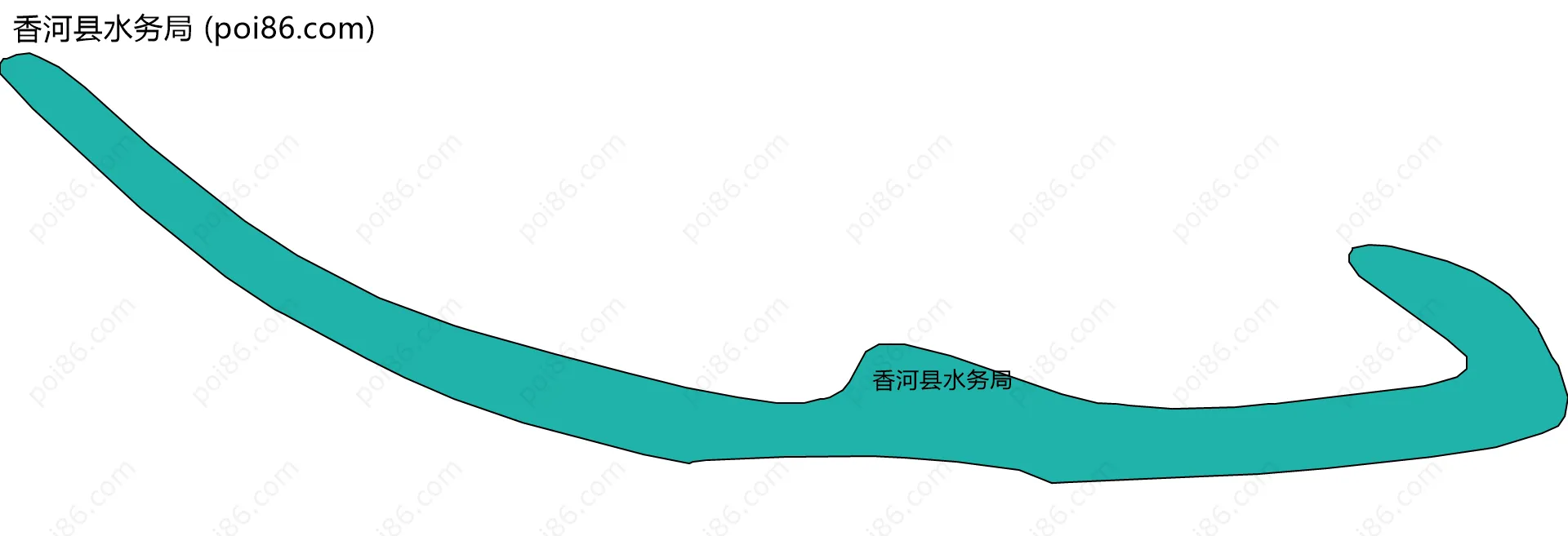 香河县水务局边界地图