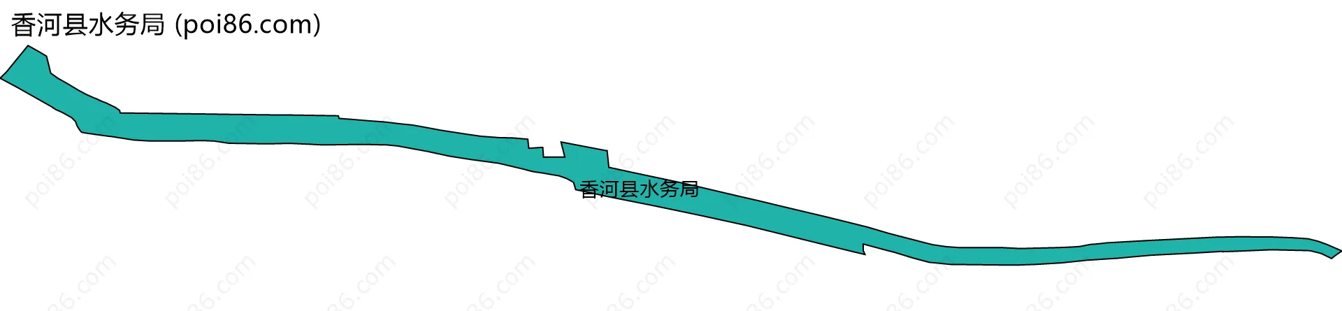 香河县水务局边界地图