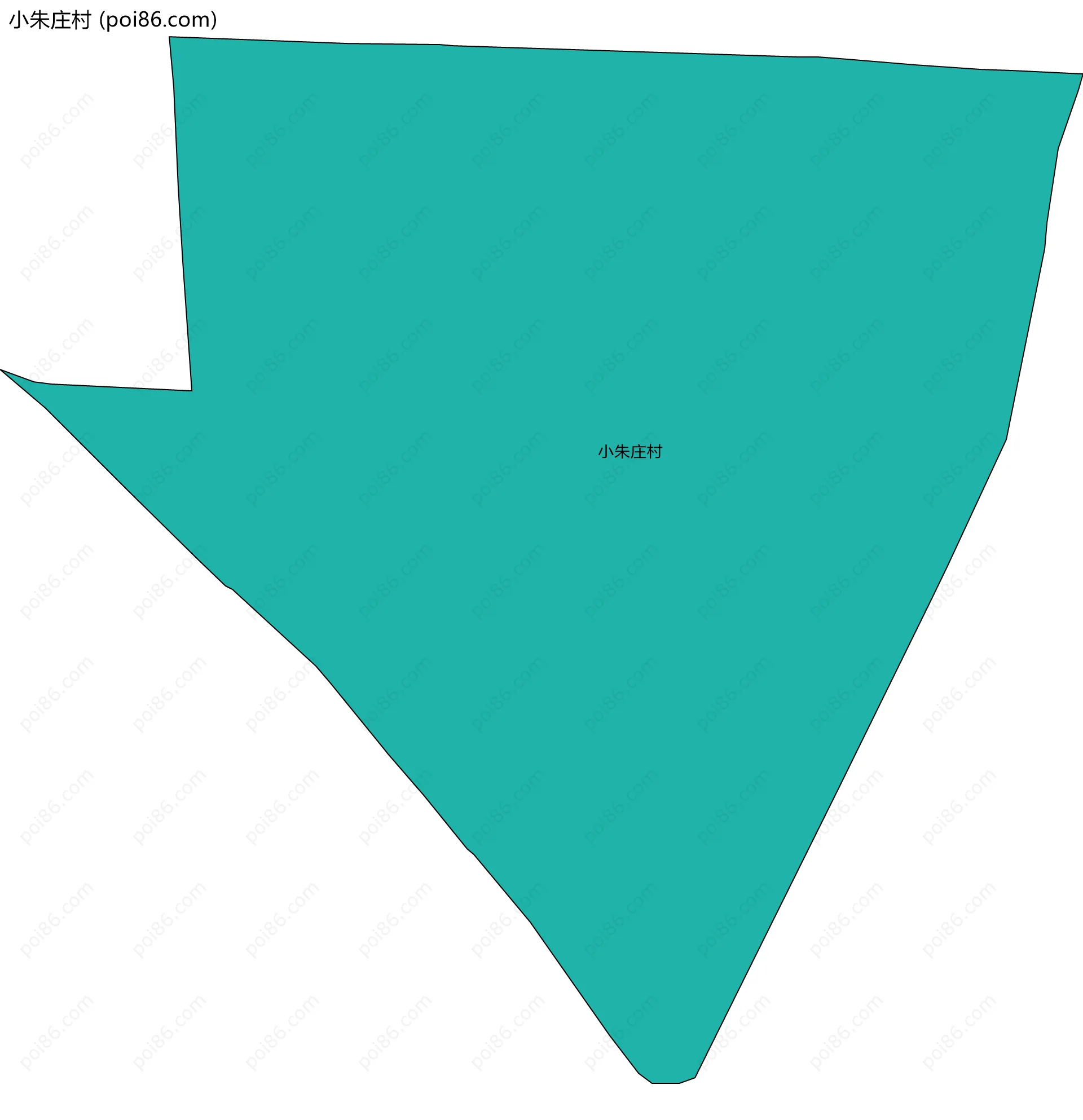 小朱庄村边界地图