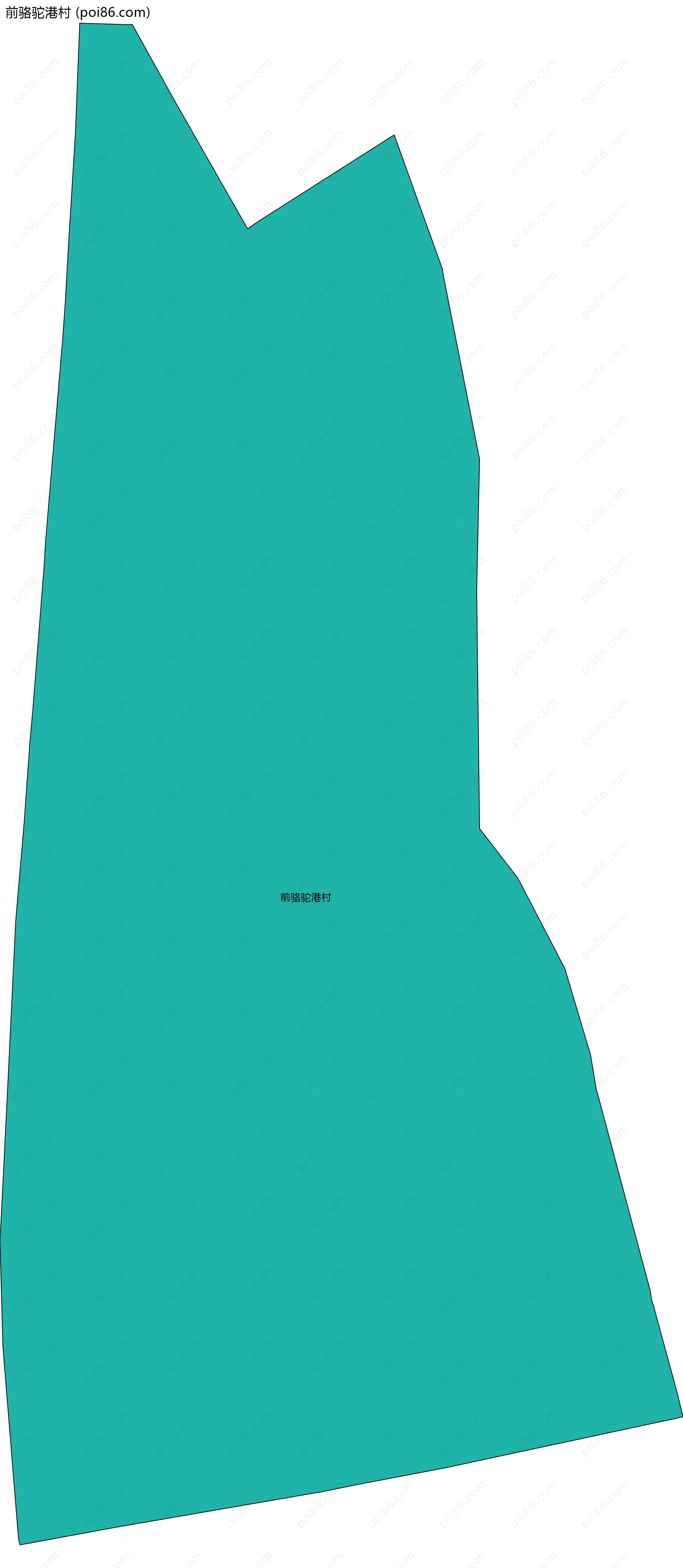 前骆驼港村边界地图