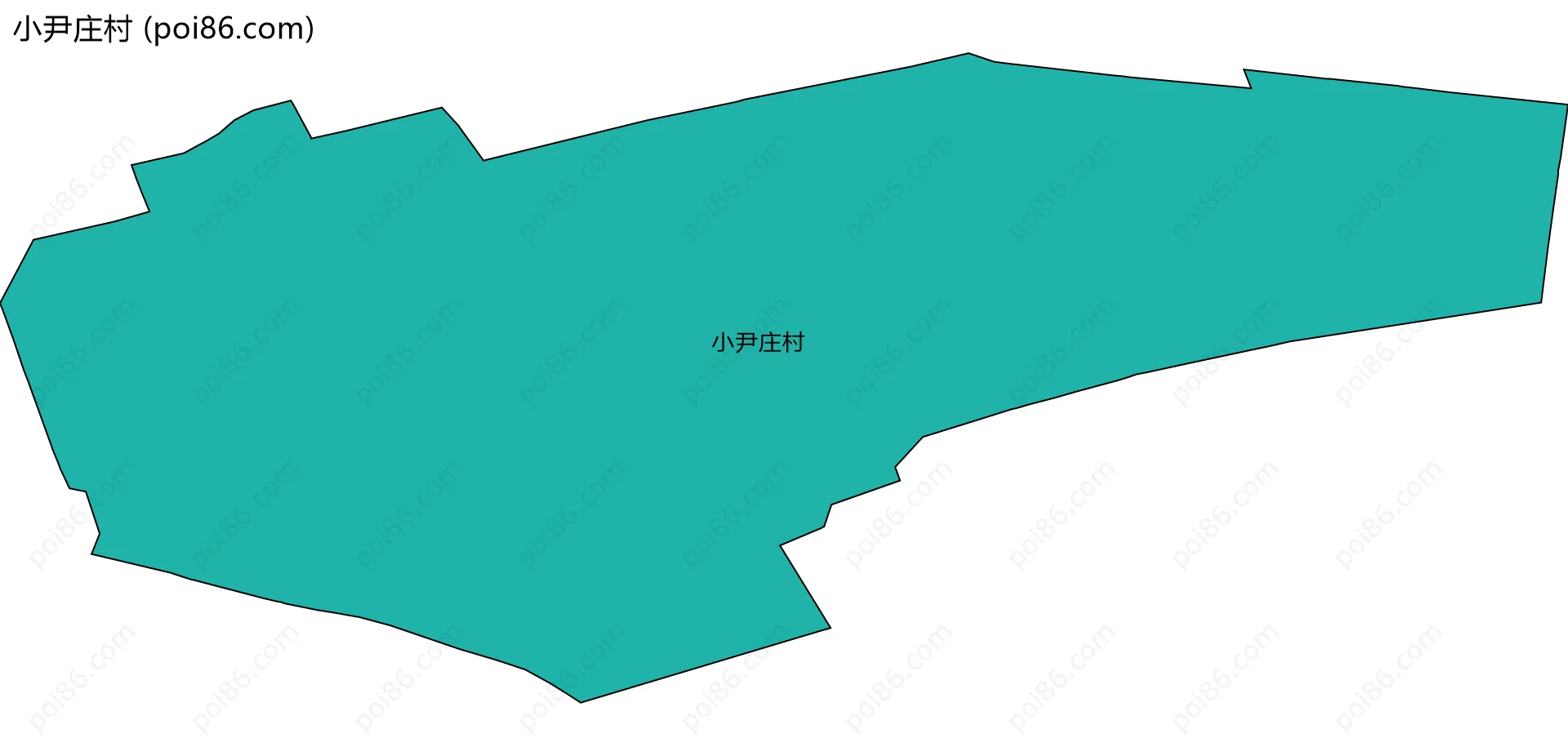 小尹庄村边界地图