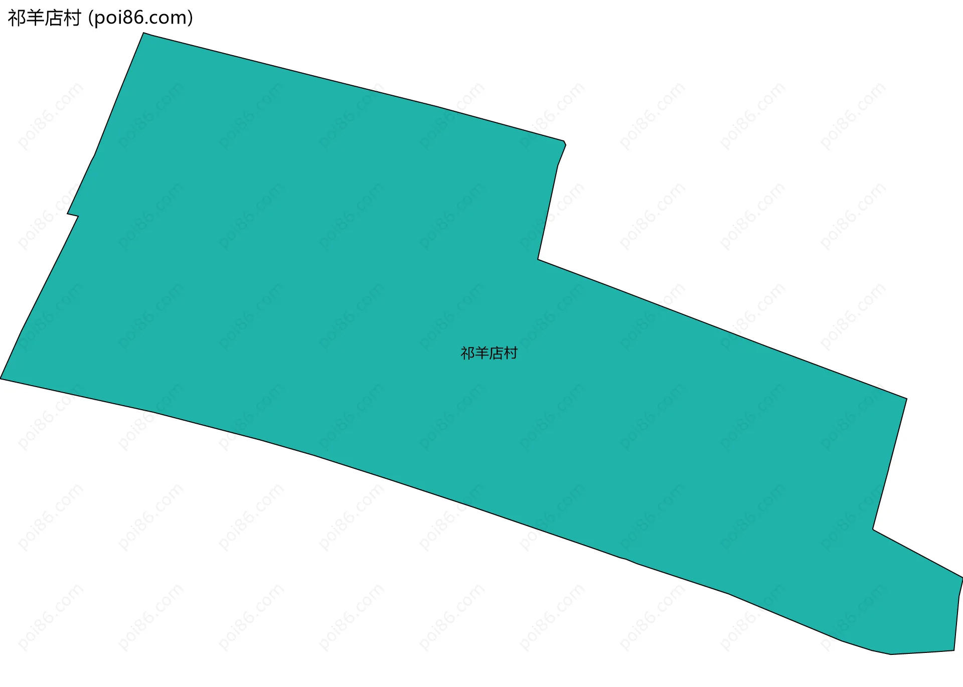 祁羊店村边界地图