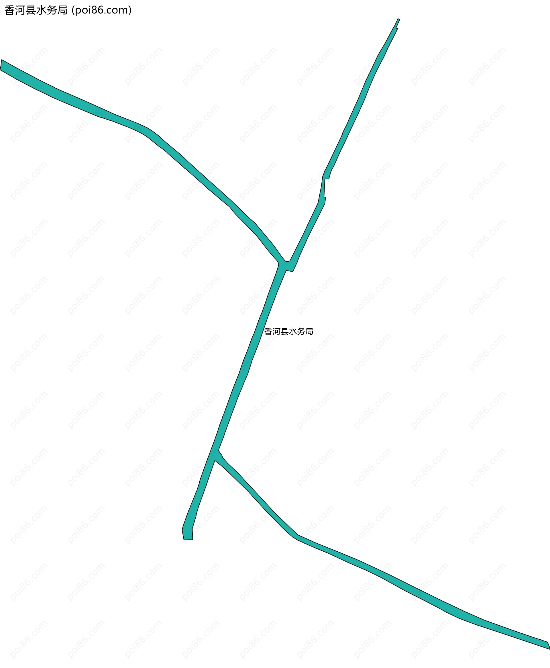 香河县水务局边界地图