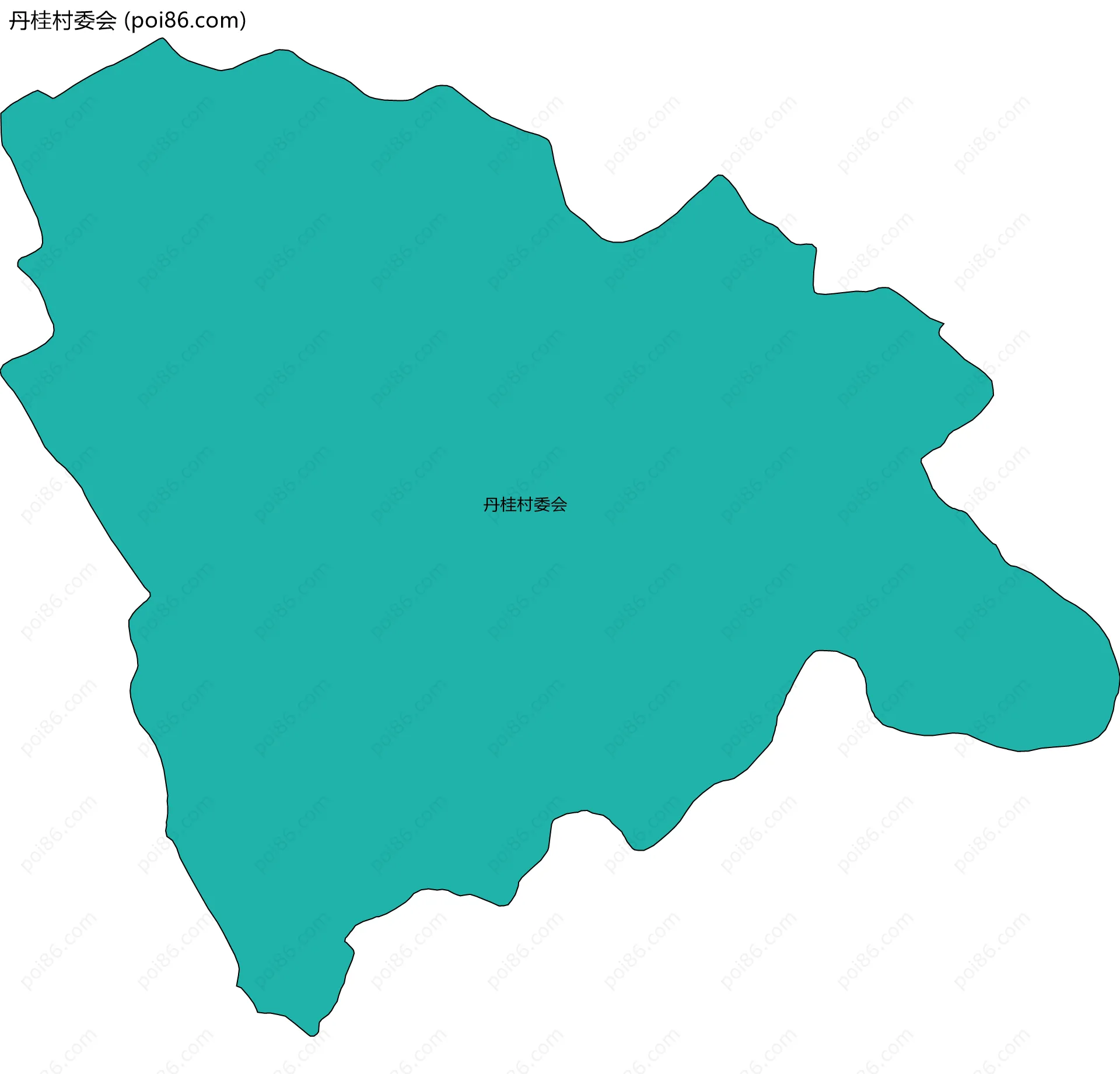 丹桂村委会边界地图
