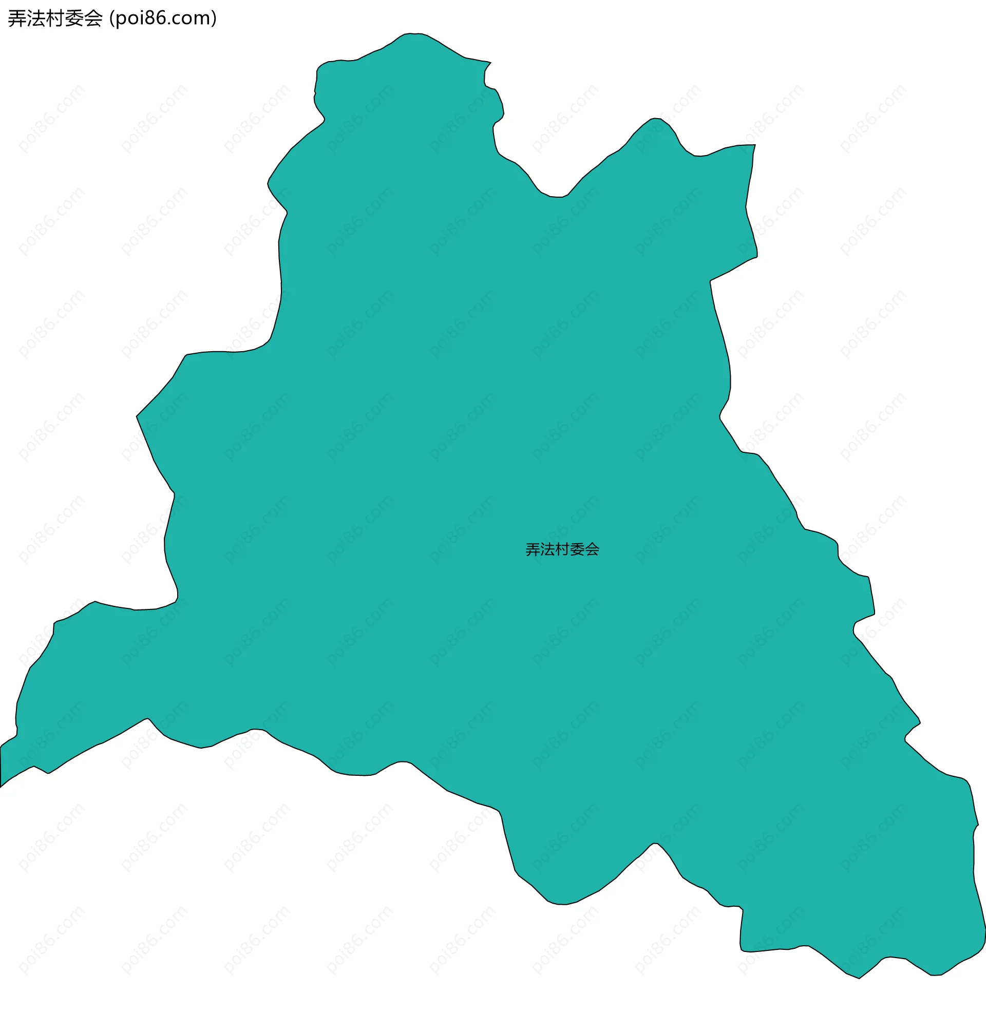 弄法村委会边界地图