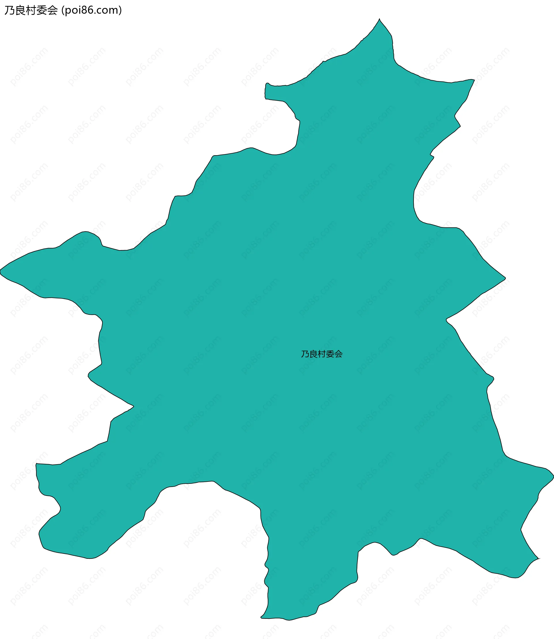乃良村委会边界地图