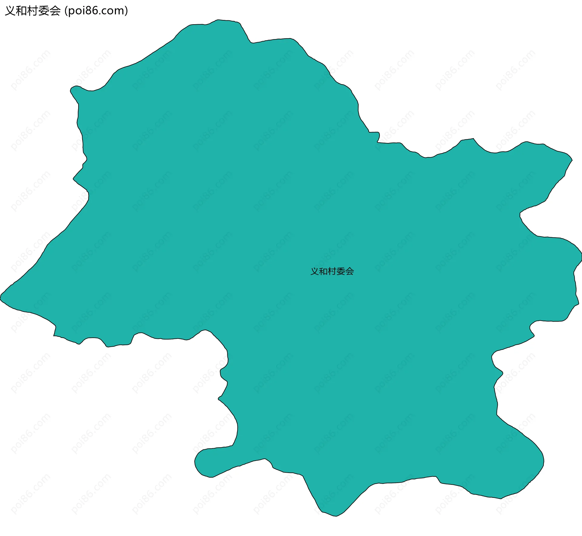 义和村委会边界地图