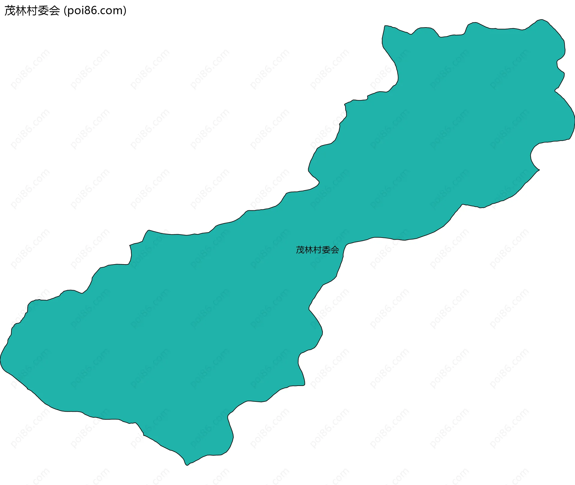 茂林村委会边界地图