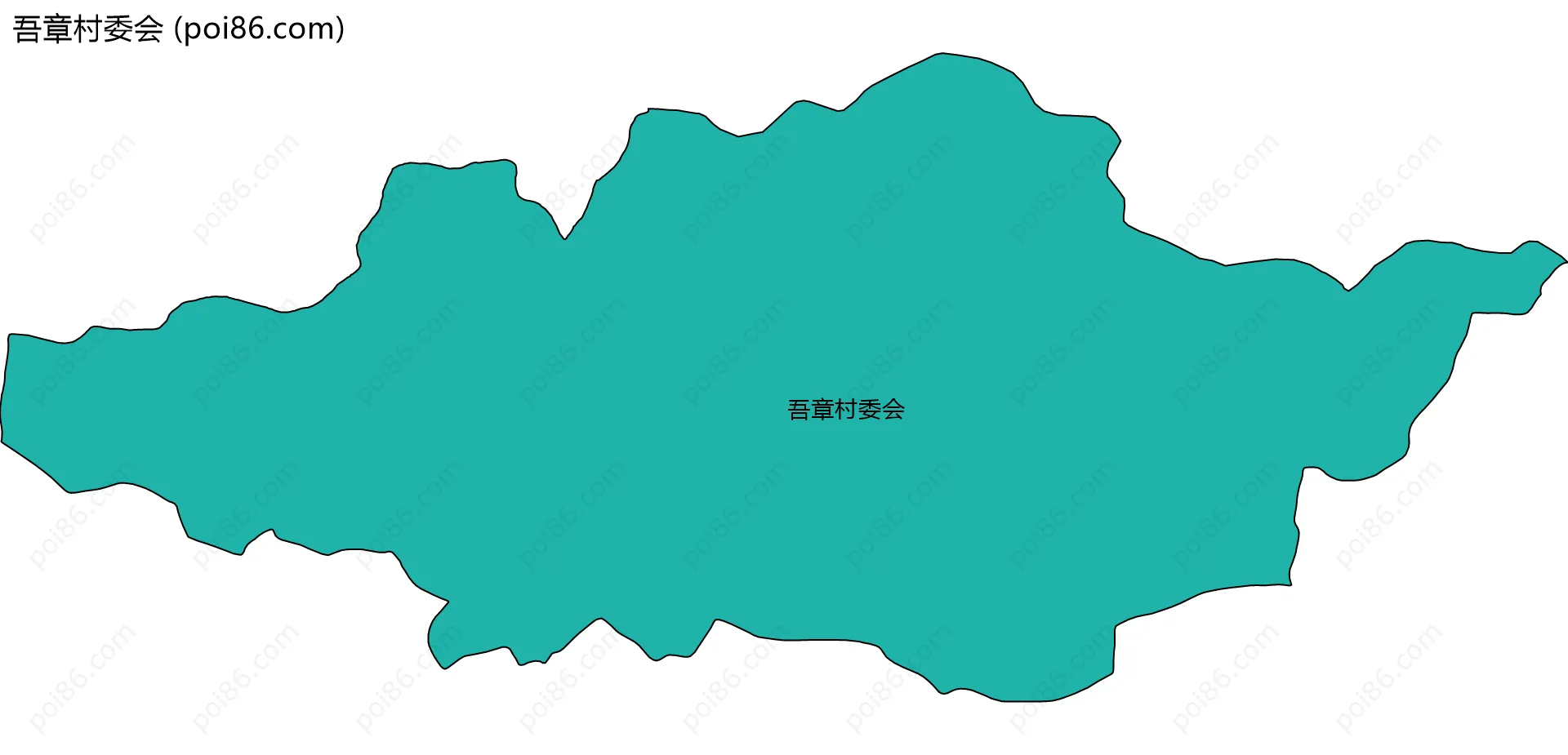 吾章村委会边界地图