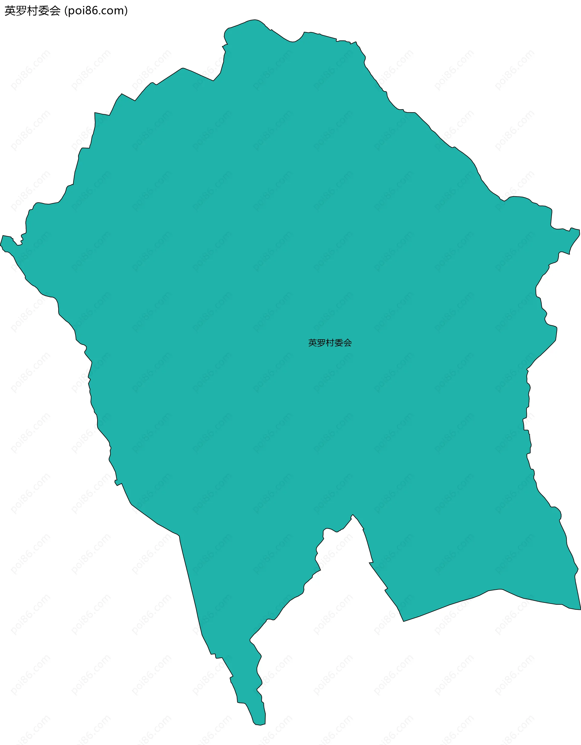 英罗村委会边界地图