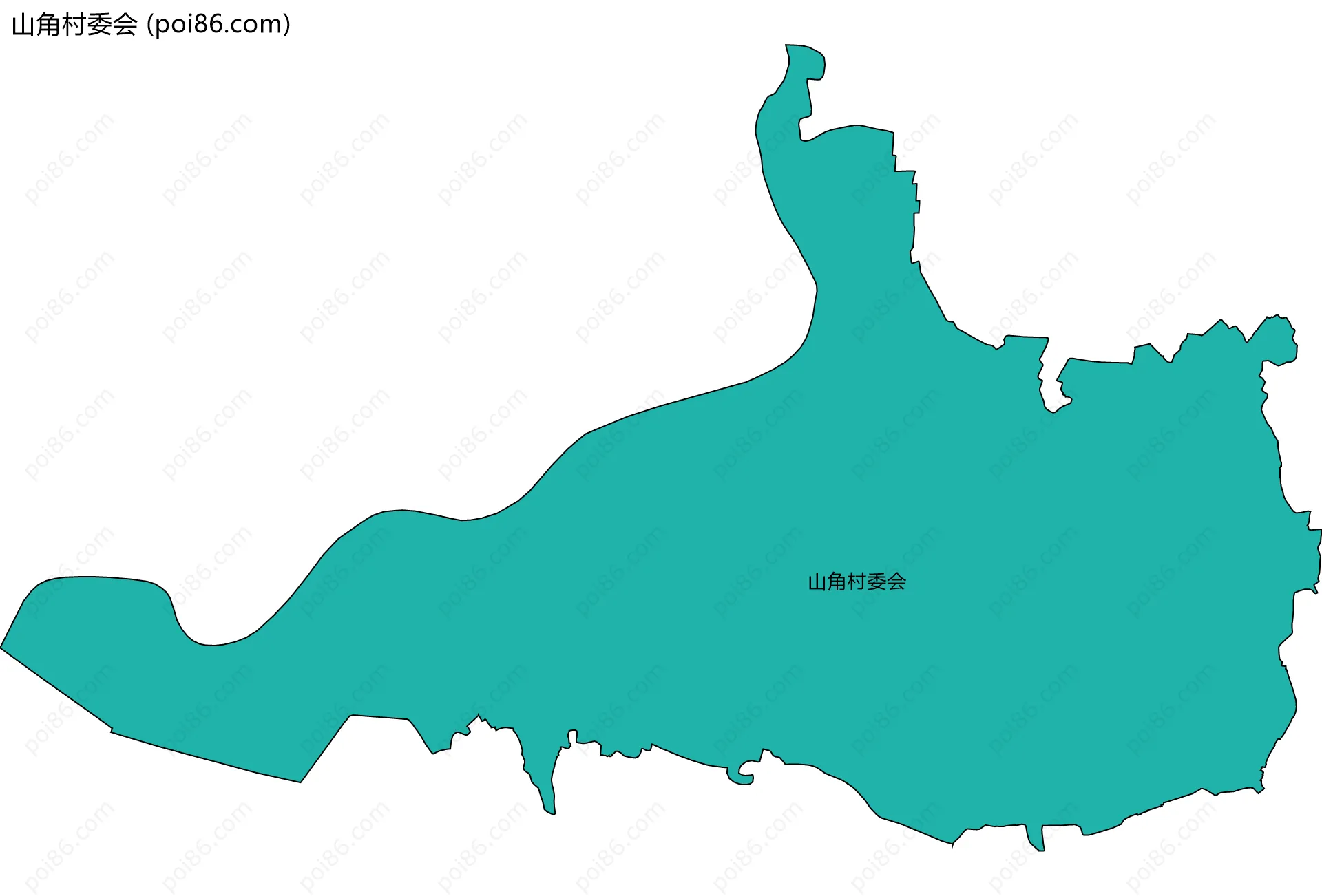山角村委会边界地图