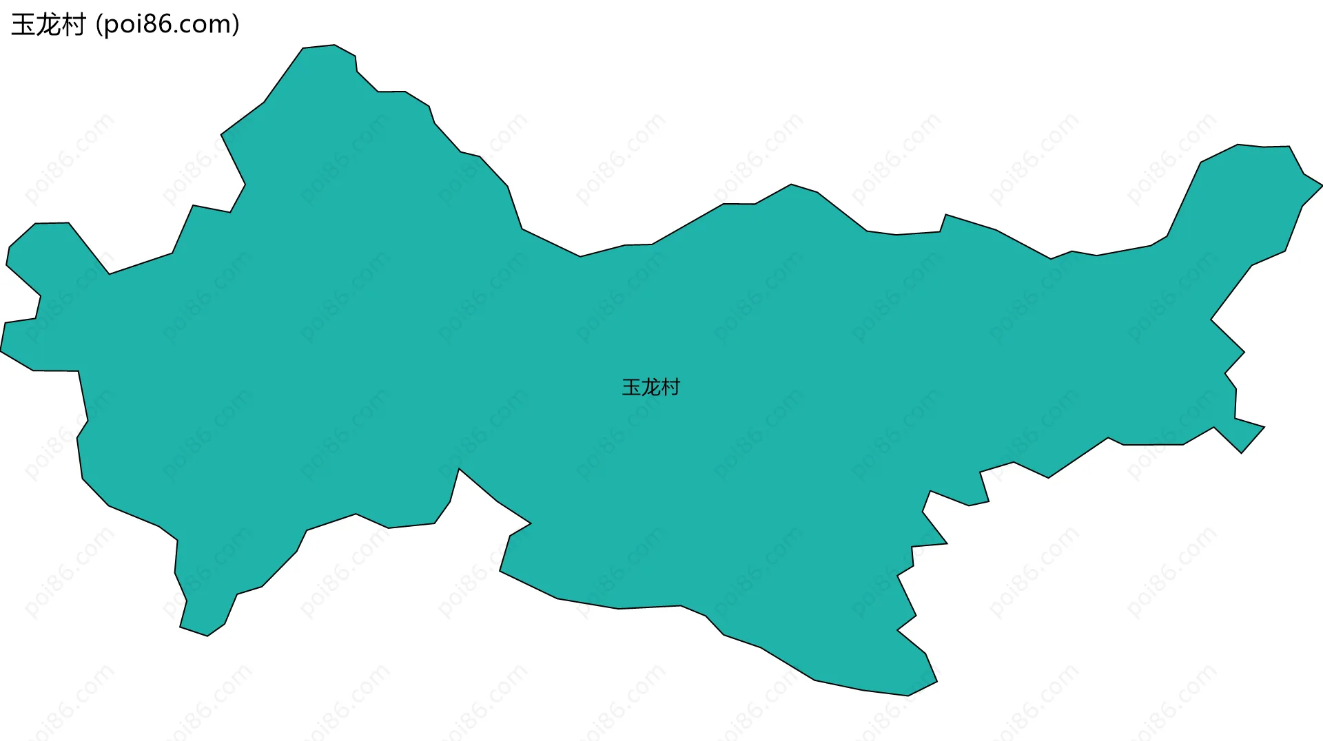 玉龙村边界地图