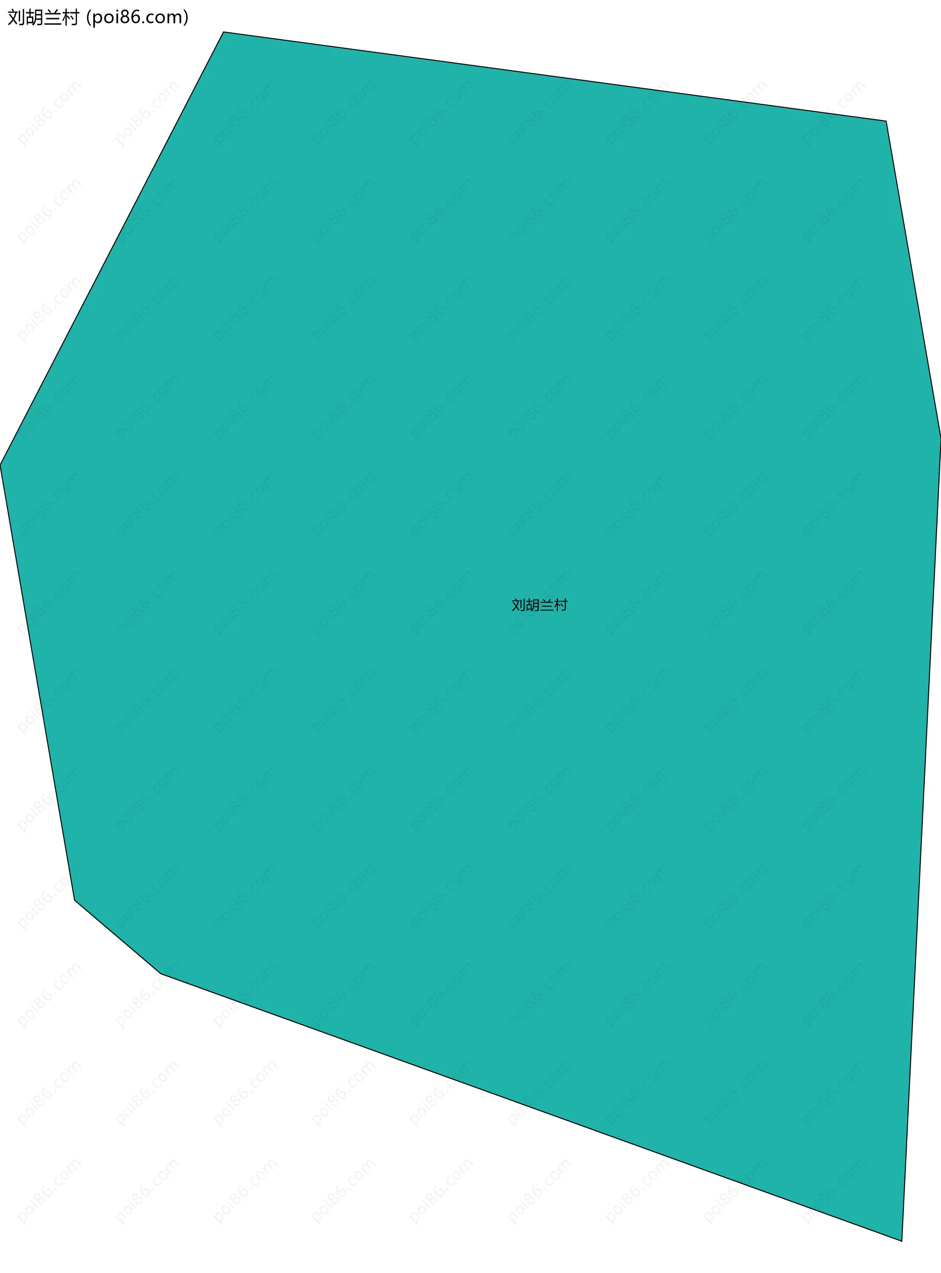 刘胡兰村边界地图