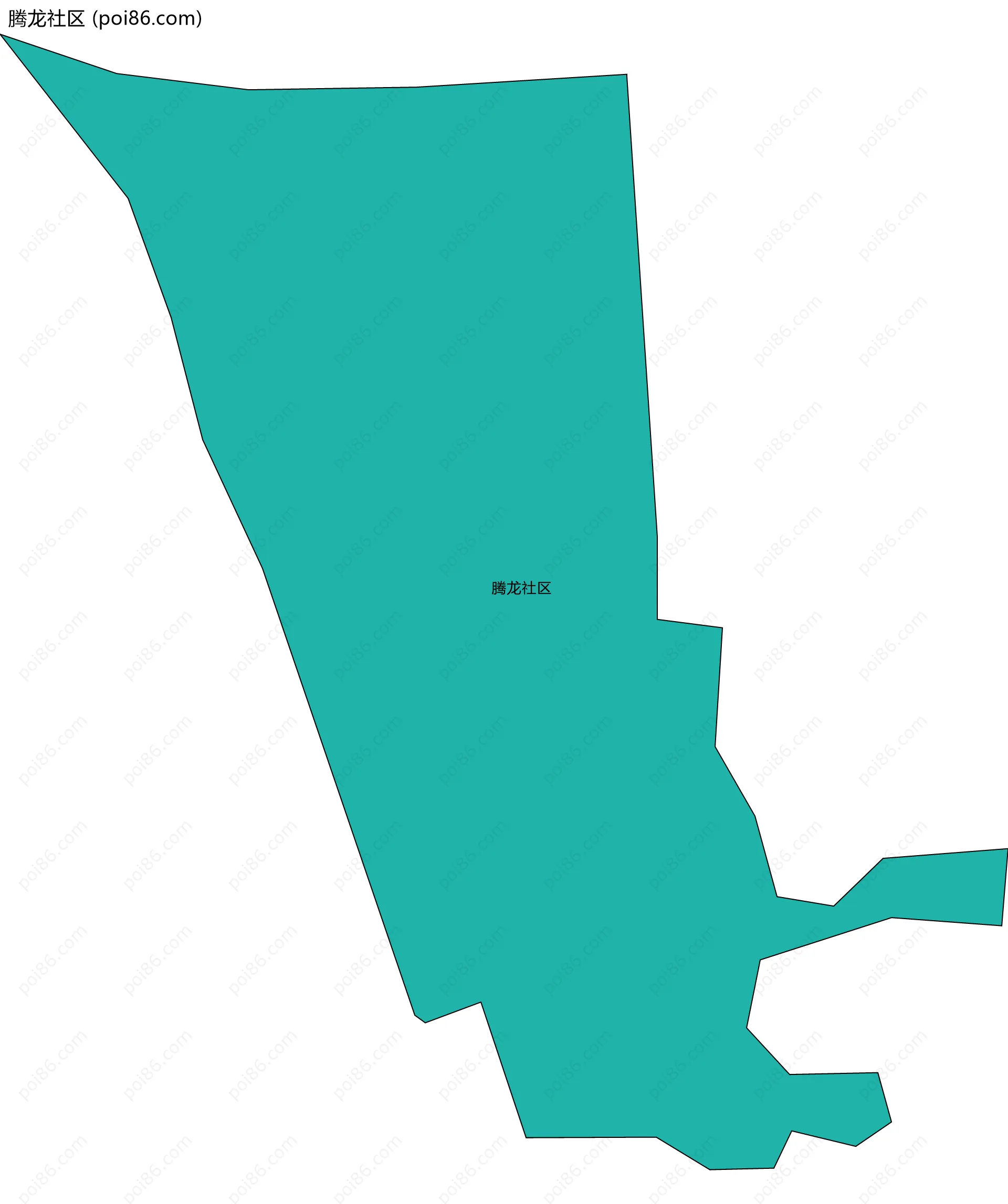 腾龙社区边界地图