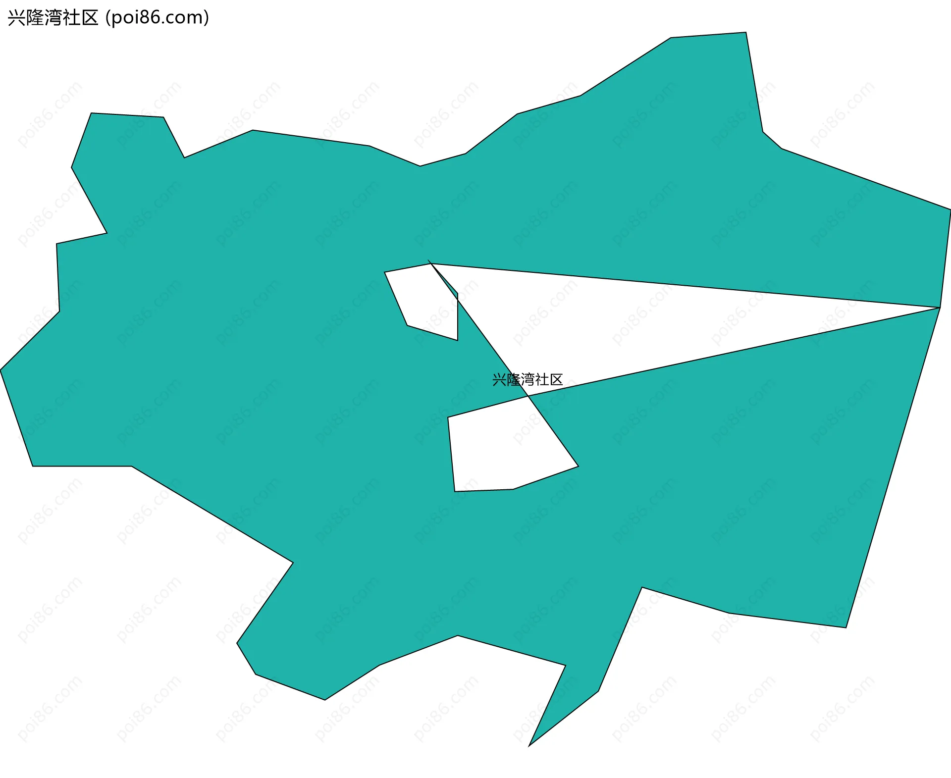 兴隆湾社区边界地图